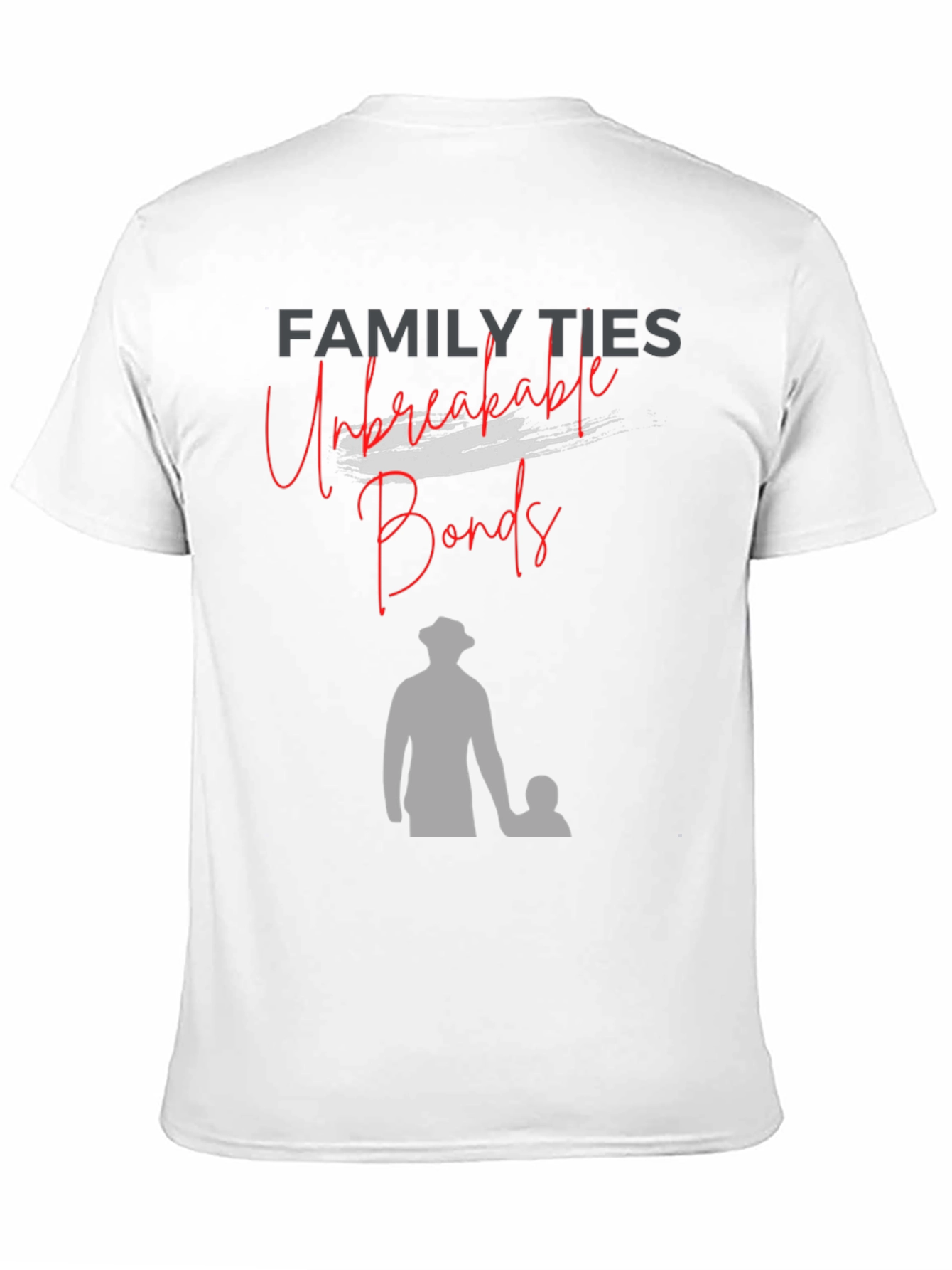 Black Family Ties T-Shirt: Unbreakable Bonds, Father & Child Design view 11