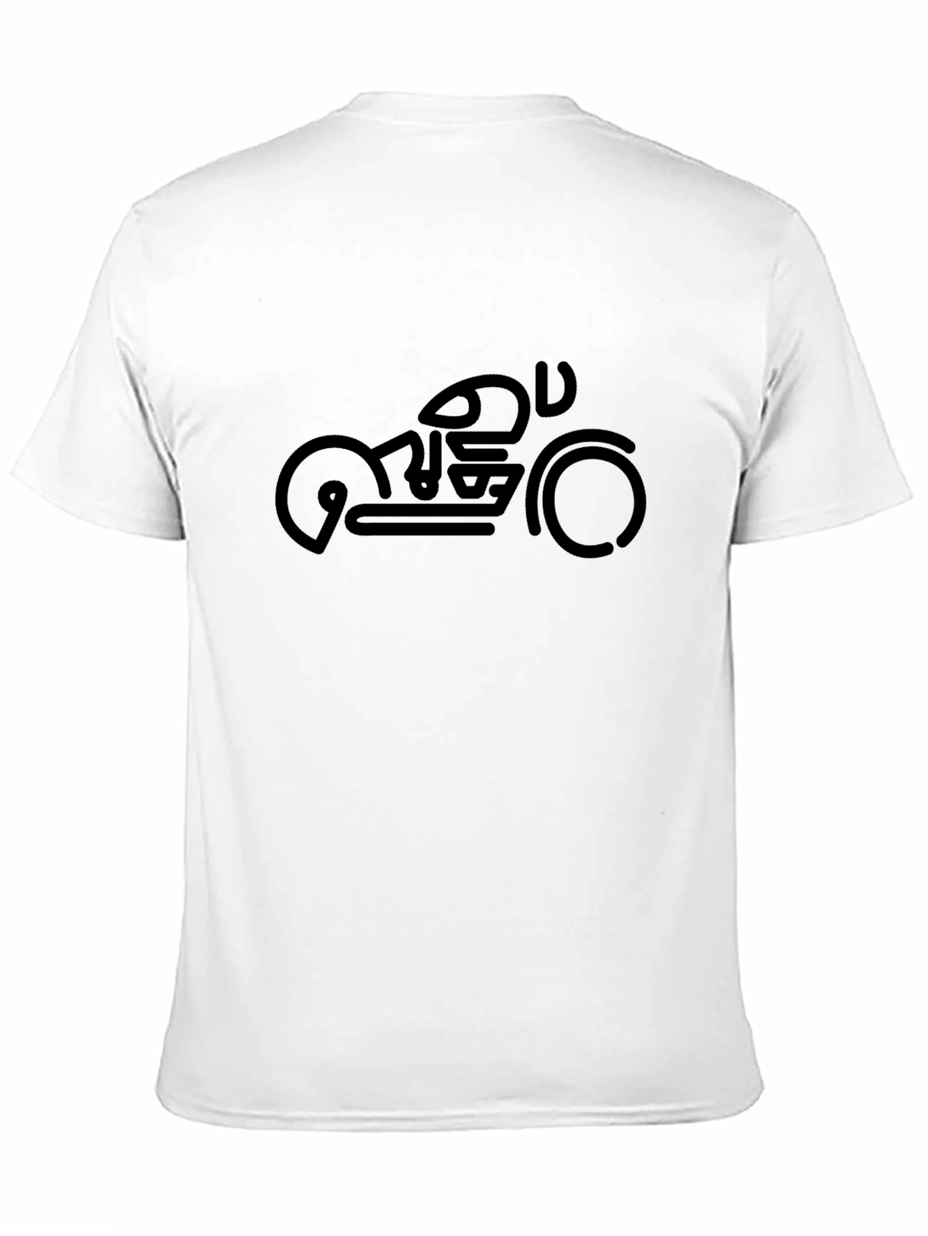 Black Modern Motorcycle Graphic T-Shirt view 11