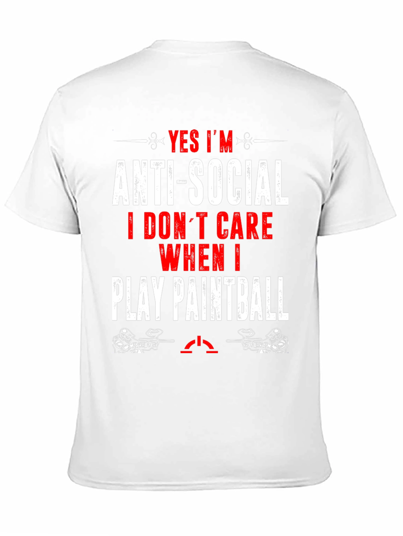 Black Anti-Social Paintball T-Shirt - Play Anytime! view 11