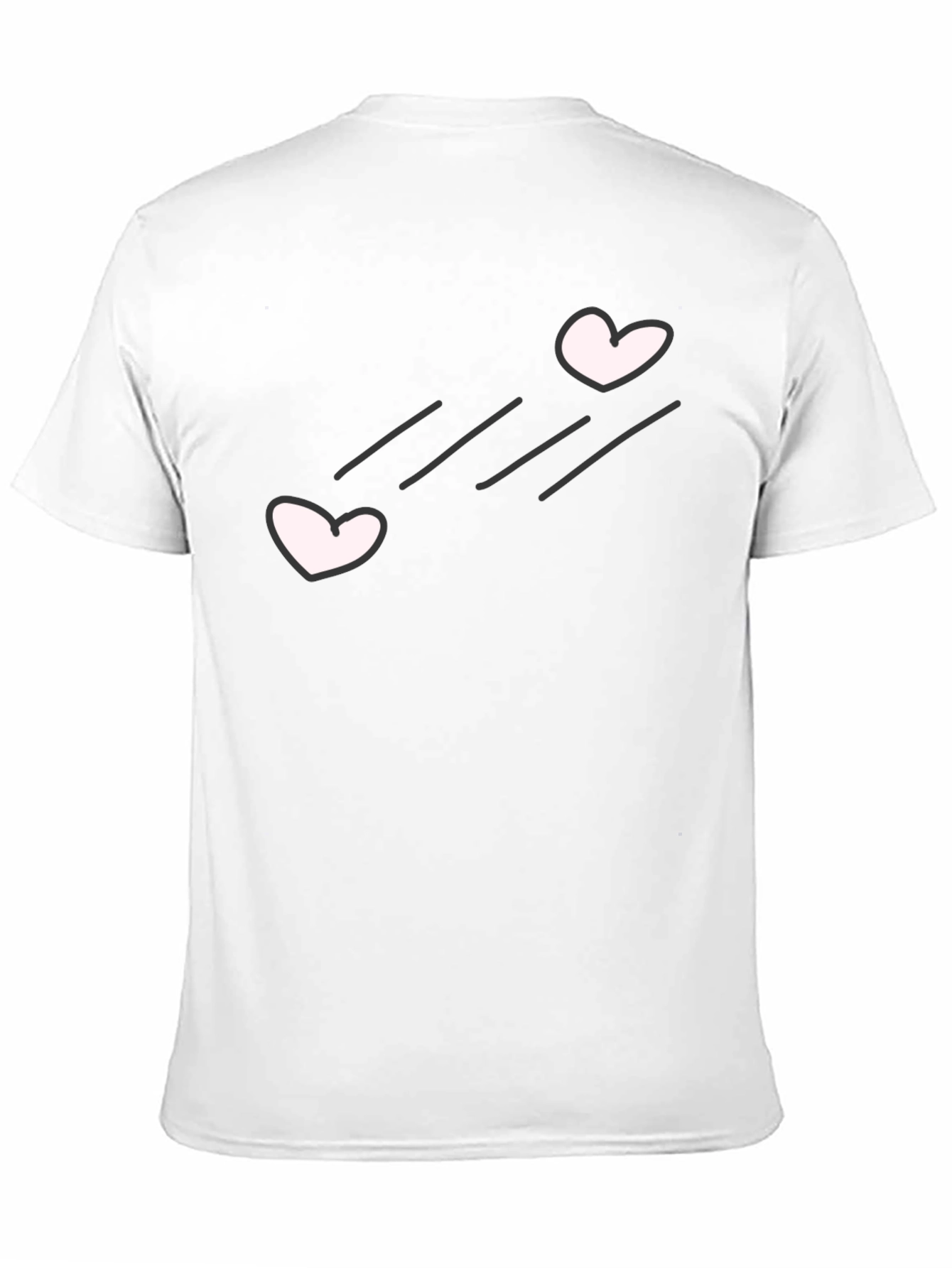 Black Black T-Shirt with Heart Graphic view 11