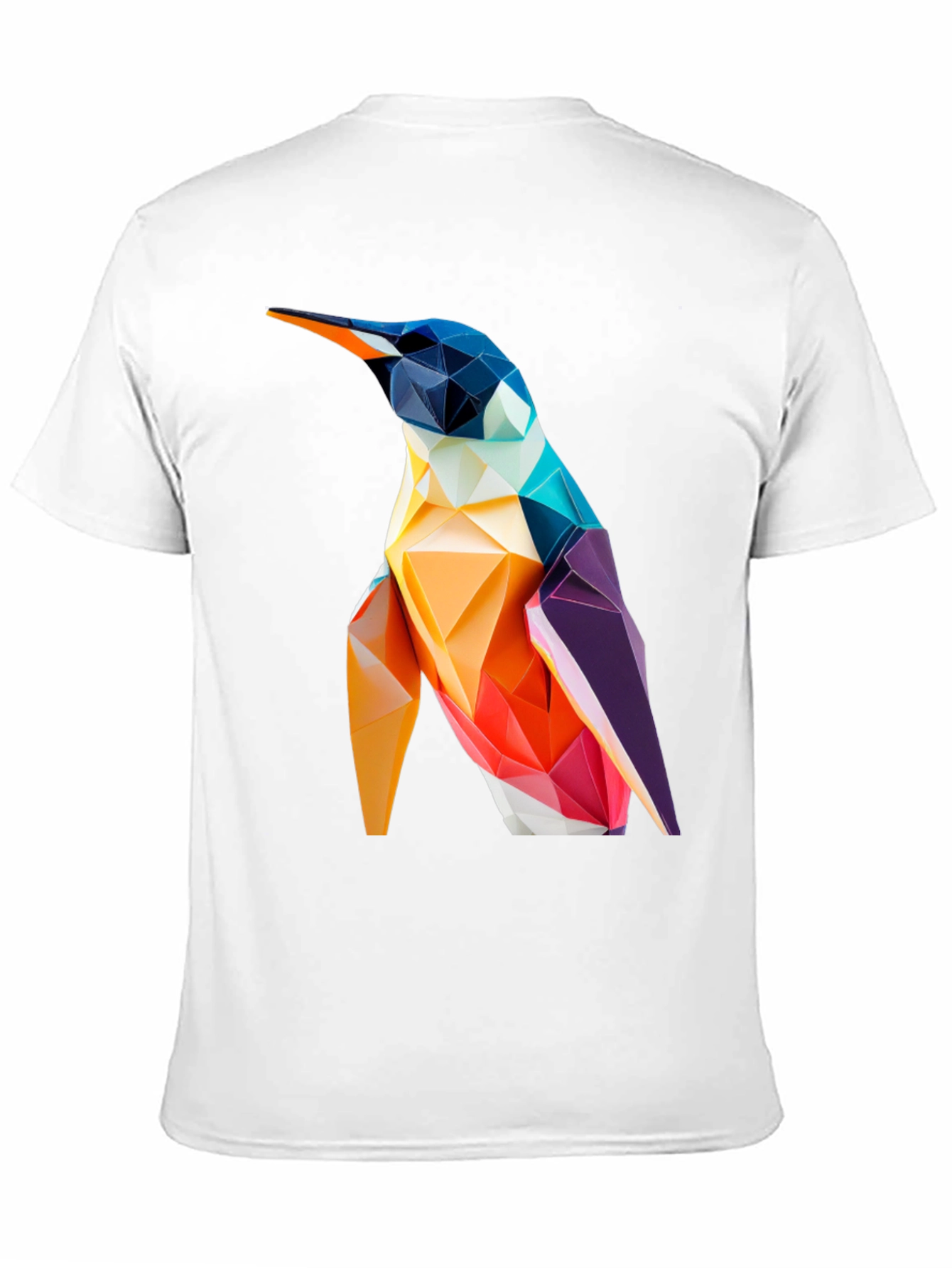 Black Geometric Penguin Graphic Tee - Modern Stylish Design view 11