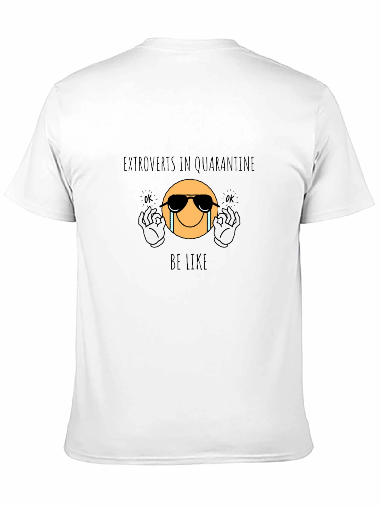 Black Extroverts in Quarantine Black Graphic Tee view 11