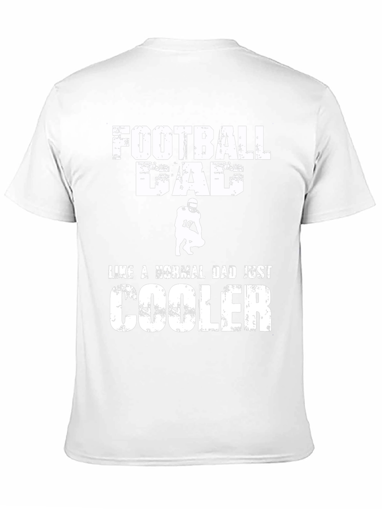 Black Football Dad T-Shirt - Cooler Than Normal view 11