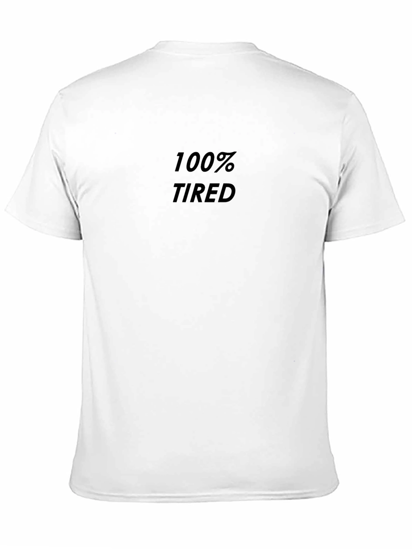 Black 100% Tired Graphic Tee - Mens Casual Shirt view 11