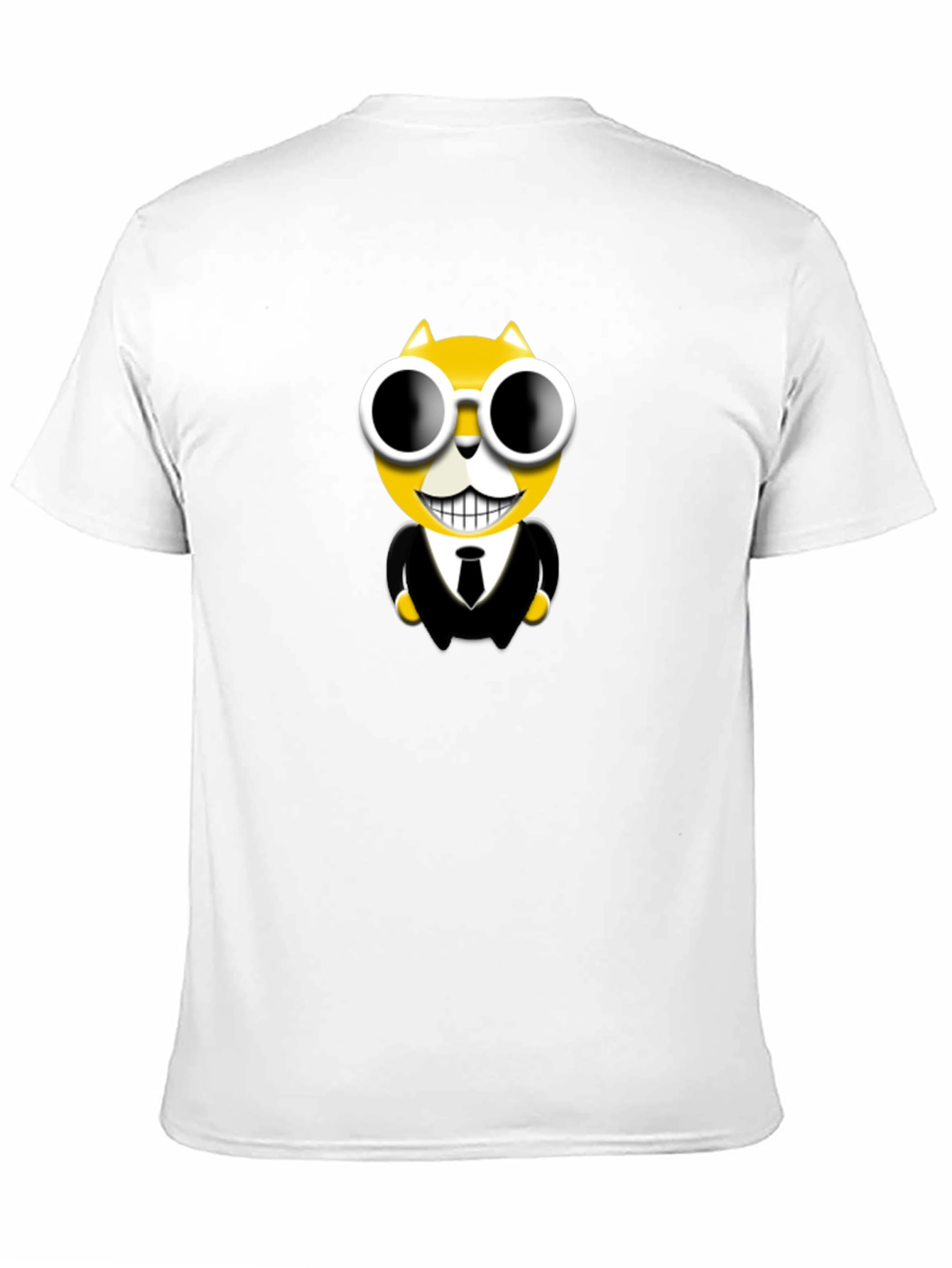 Black Cool Cat in Suit Graphic T-Shirt view 11