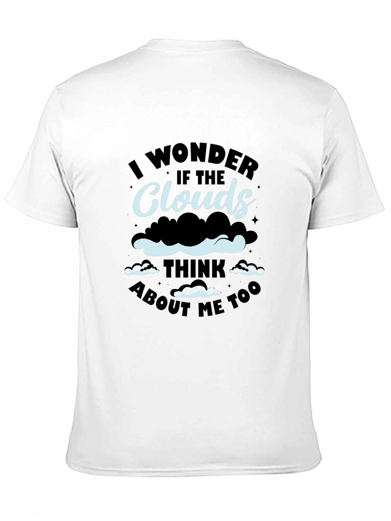 Black Cloud Thinking Graphic Tee - Unique Design view 11