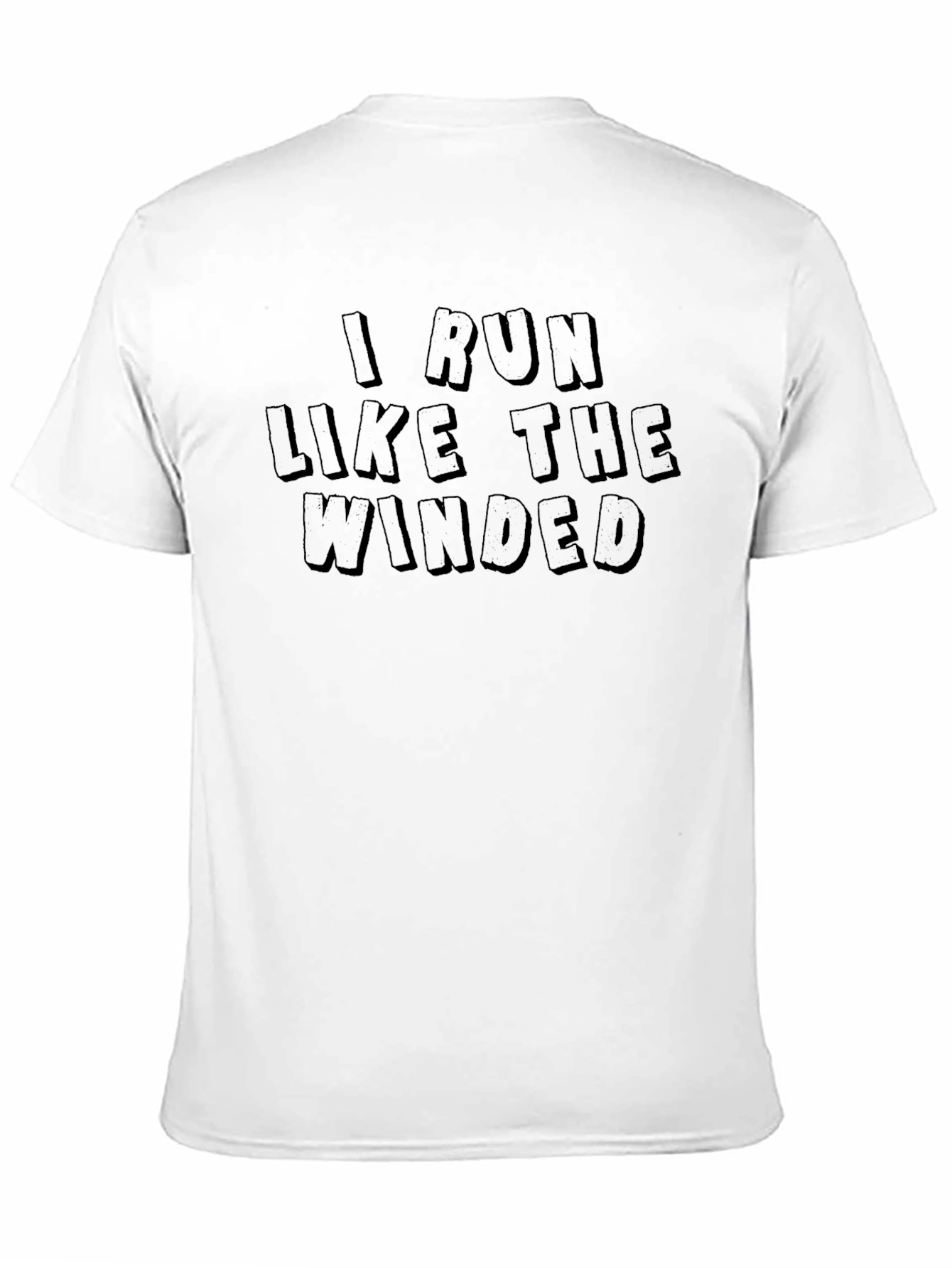 Black I Run Like the Winded Men's T-Shirt view 11