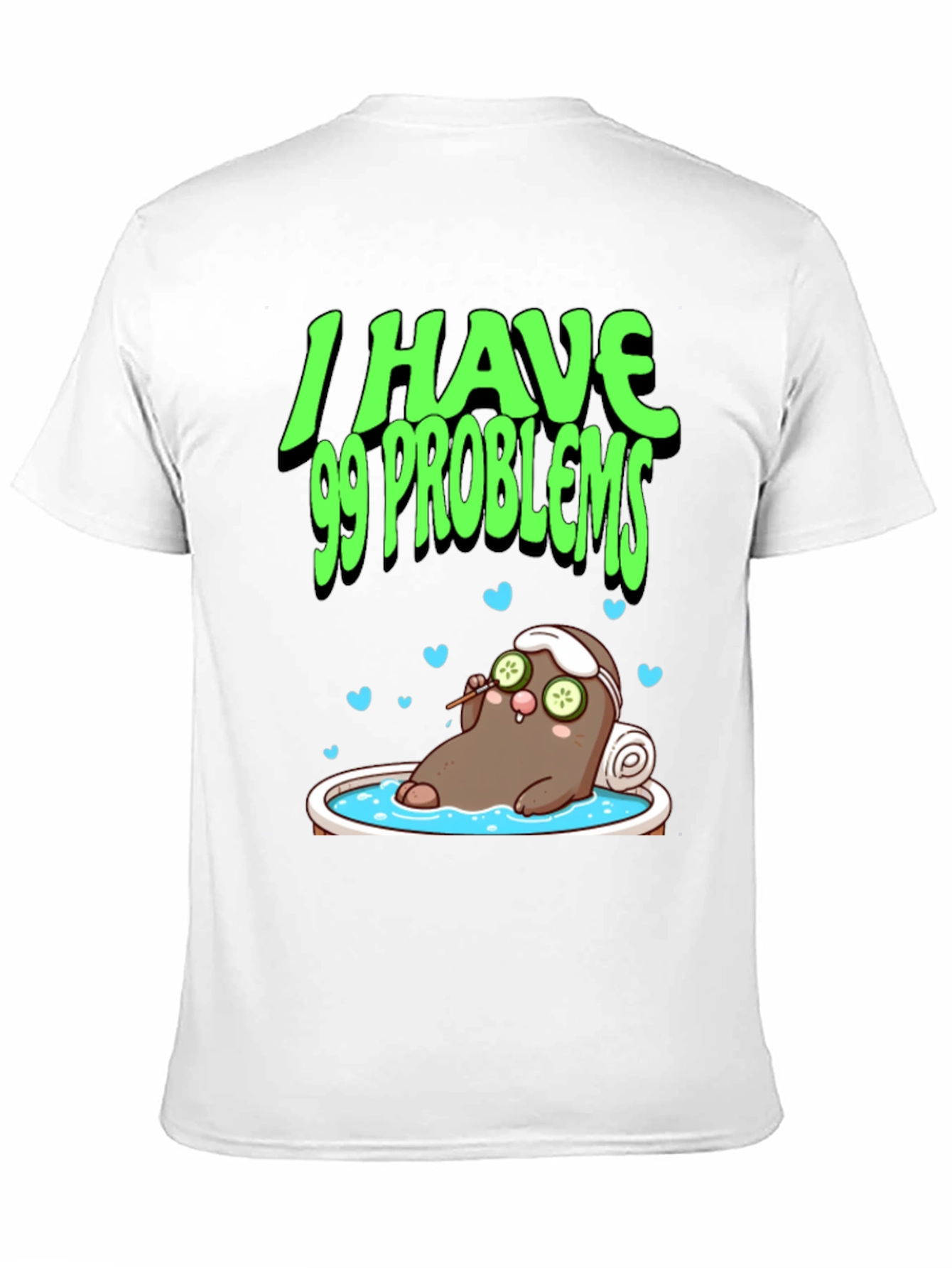 Black 99 Problems Potato Spa T-Shirt - Relaxed Fit view 11