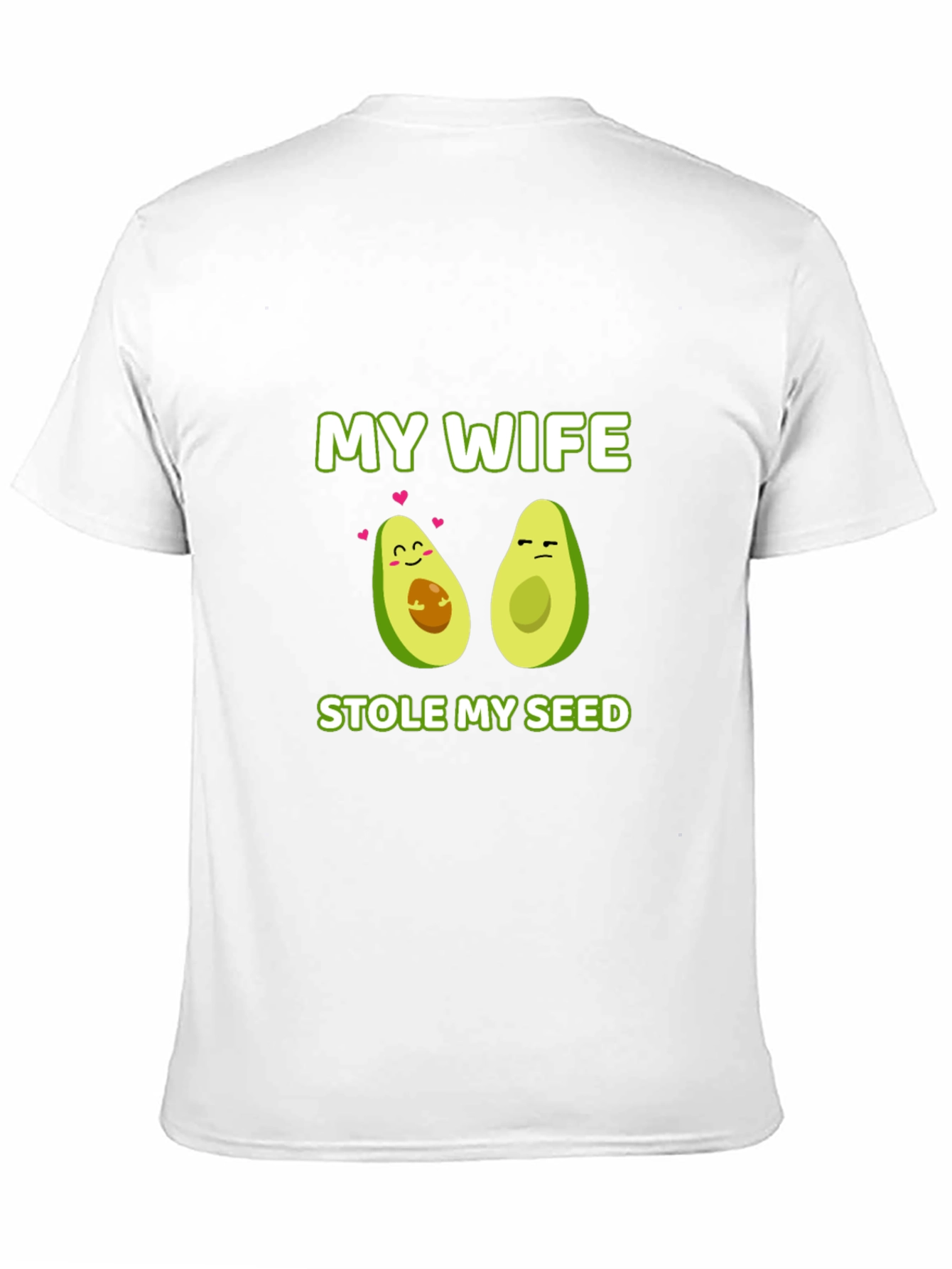 Black My Wife Stole My Seed Avocado T-Shirt view 11