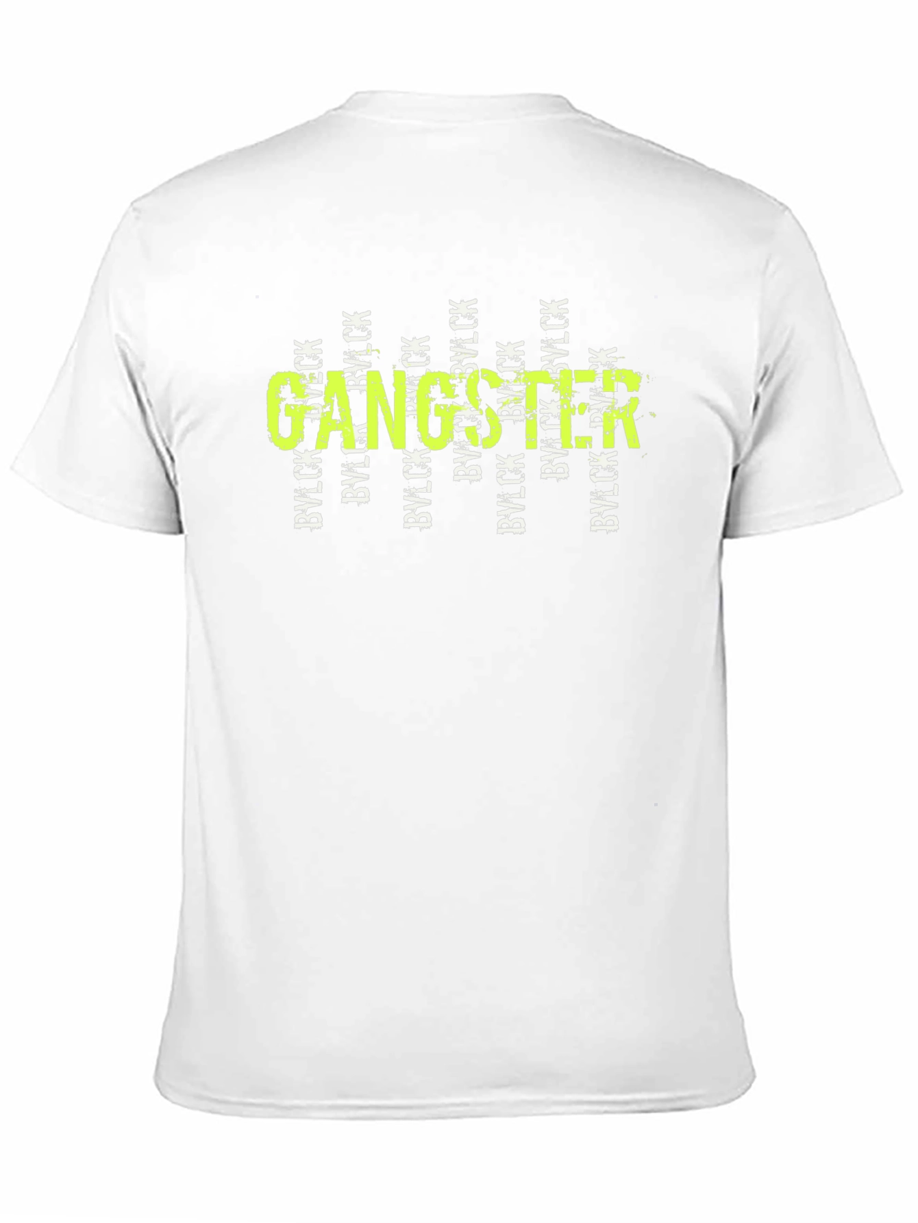 Black Gangster Graphic Print Black T-Shirt view 11