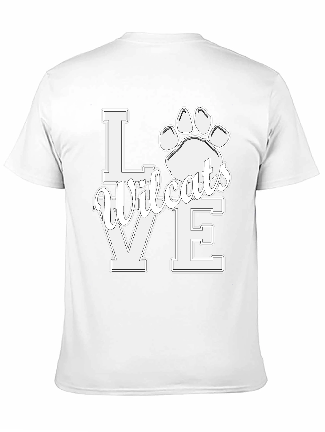 Love Wildcats T-Shirt - Black Graphic Tee - 11