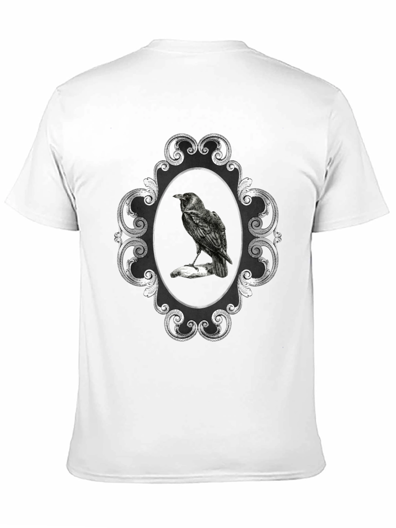 Black Raven Framed Black T-Shirt view 11