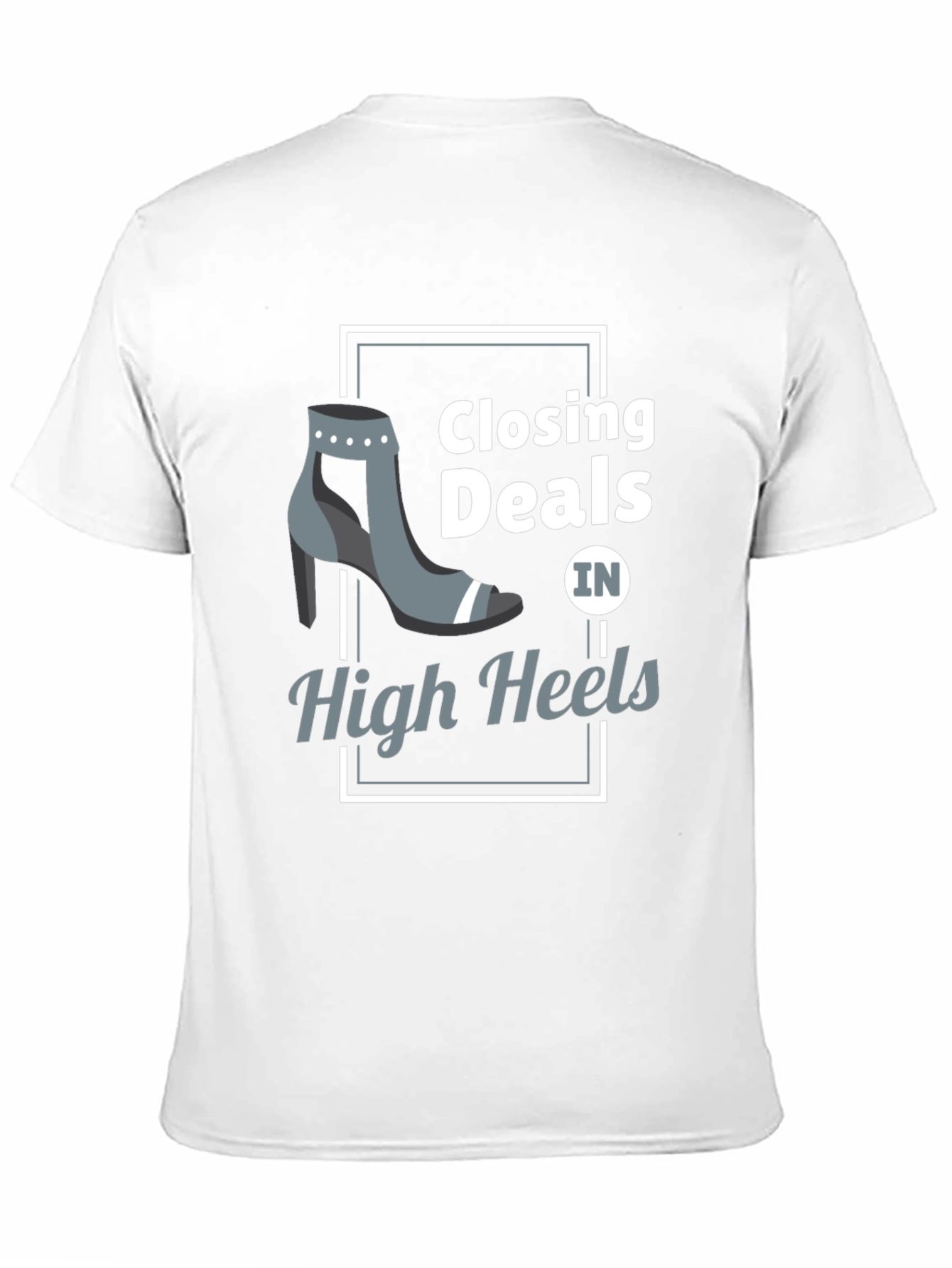 Black Closing Deals in High Heels Graphic Tee view 11