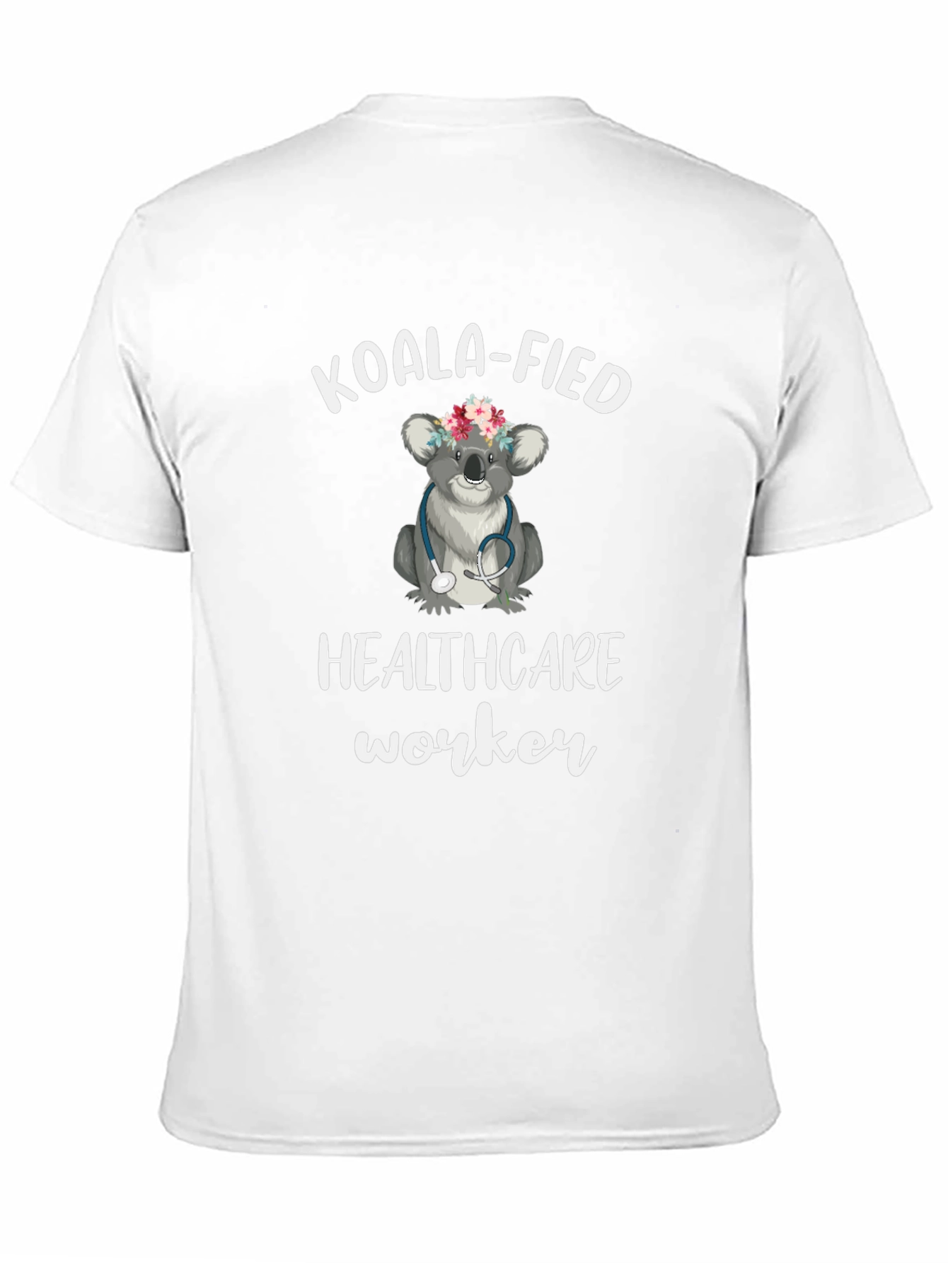 Black Koala-fied Healthcare Worker T-Shirt view 11