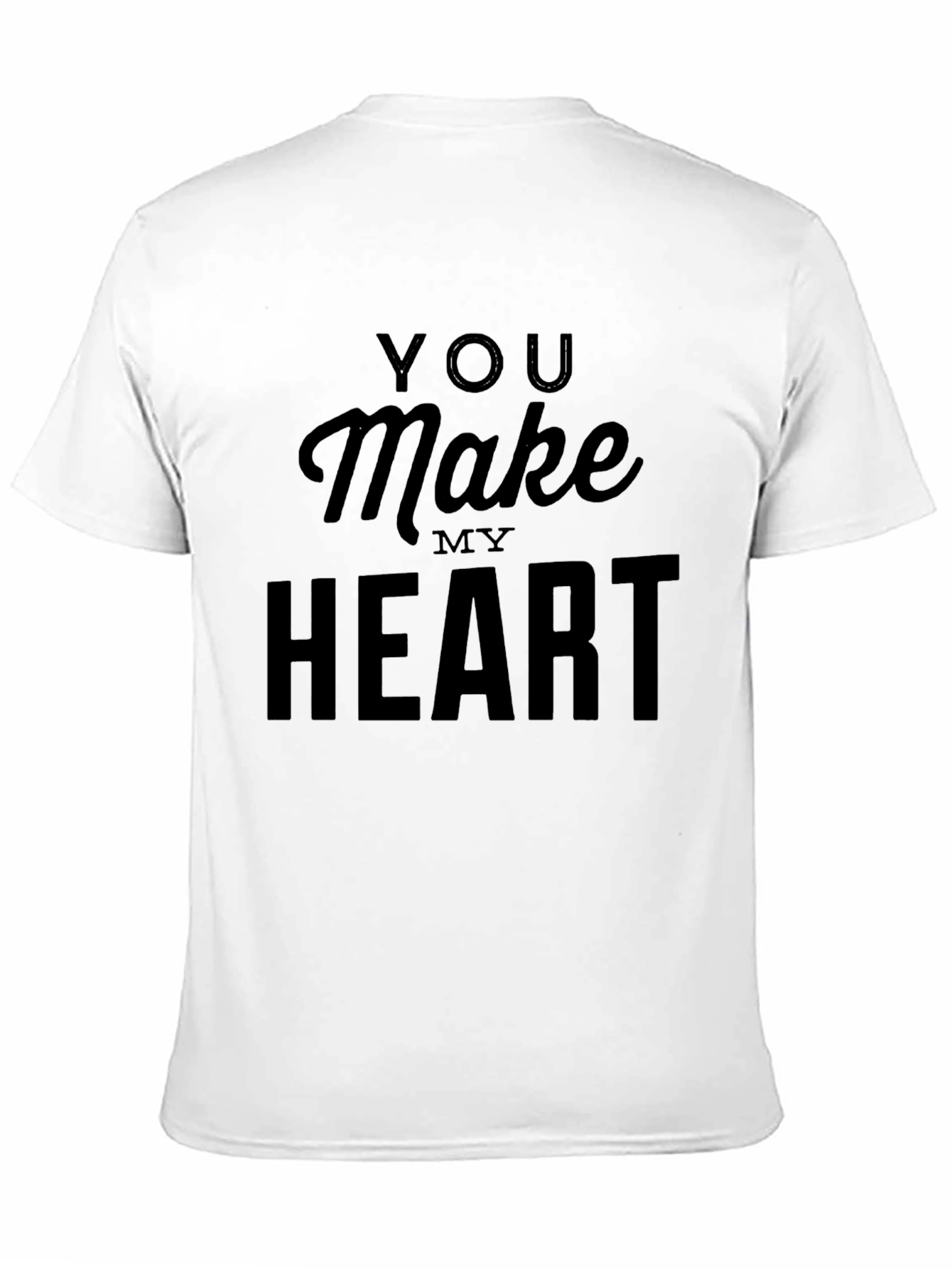 Black You Make My Heart Black Graphic Tee view 11