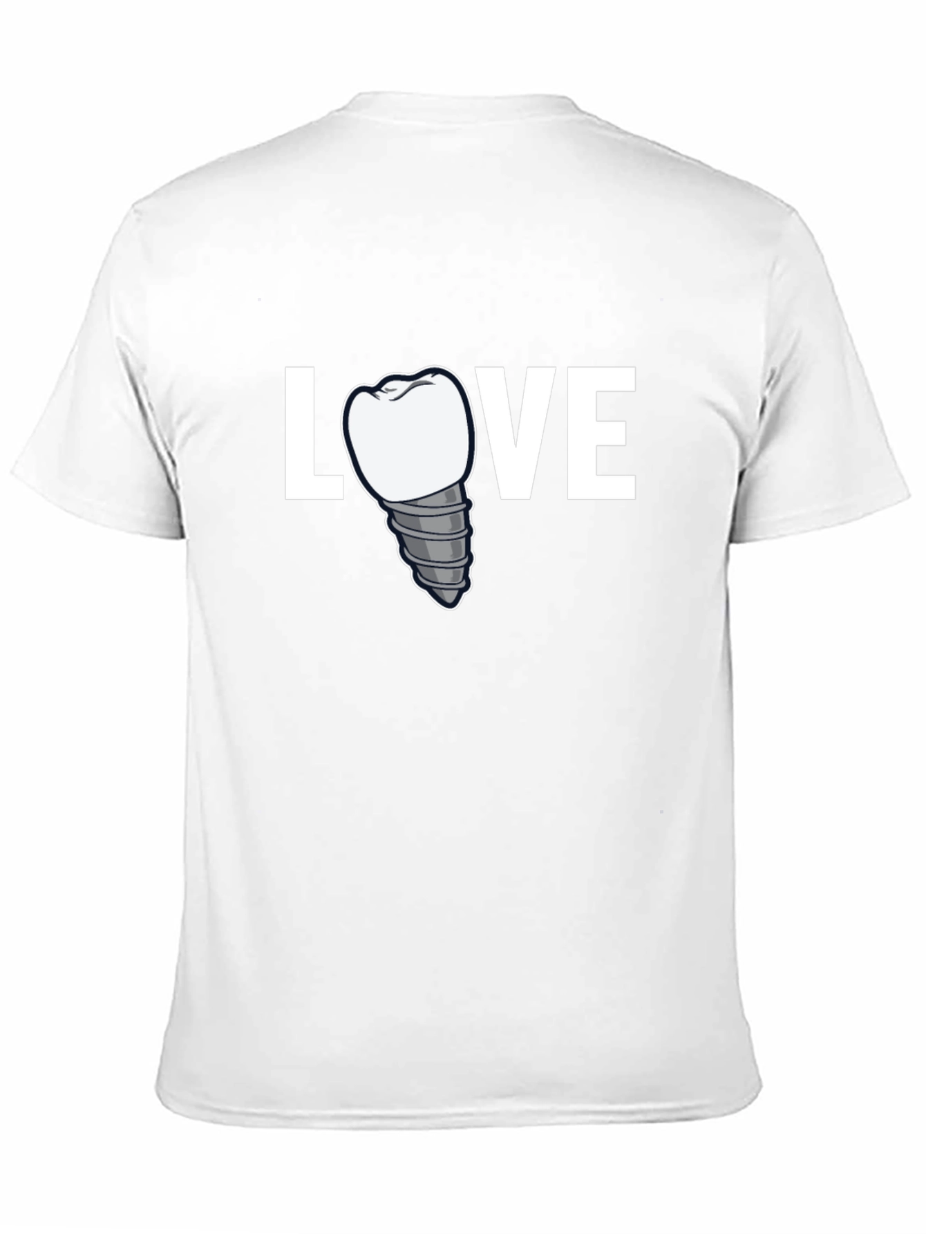 Black Love Dental Implant T-Shirt - Dentist Gift view 11