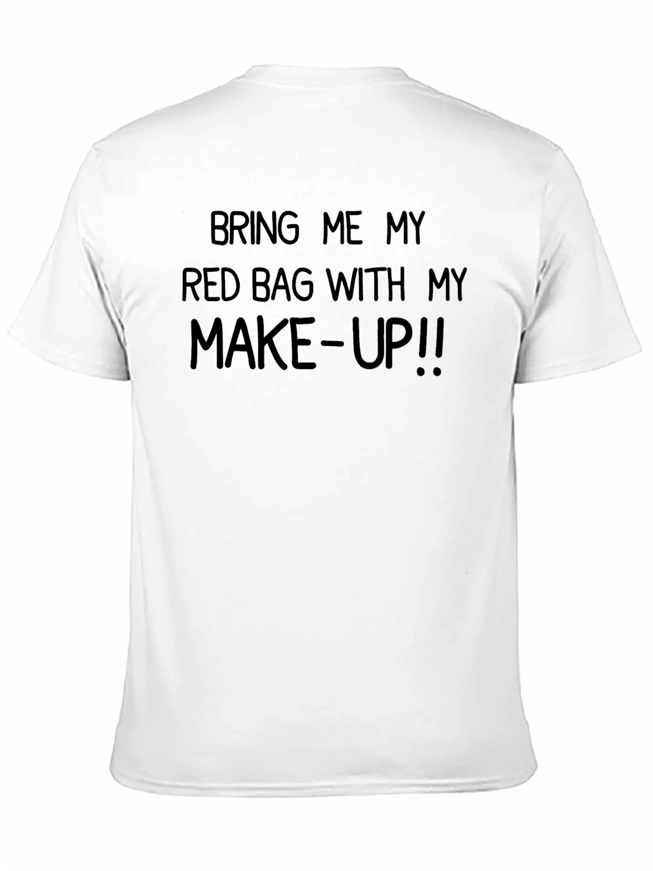 Black Bring Me My Red Bag Makeup T-Shirt view 11
