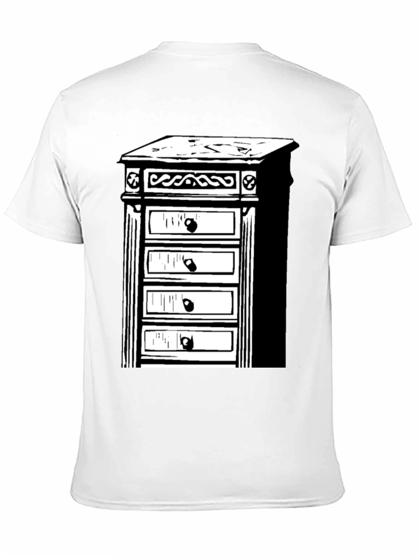 Black Retro Dresser T-Shirt - Stylish & Unique view 11