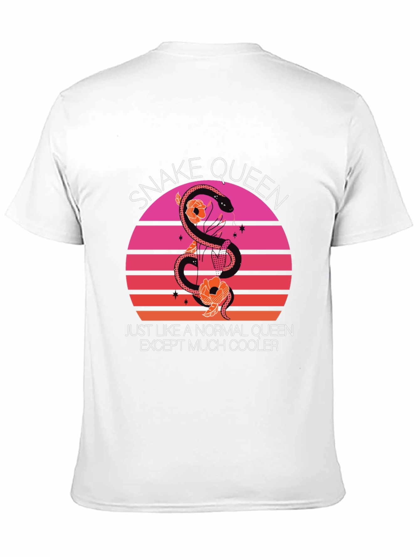 Black Snake Queen T-Shirt Cool Graphic Tee view 11