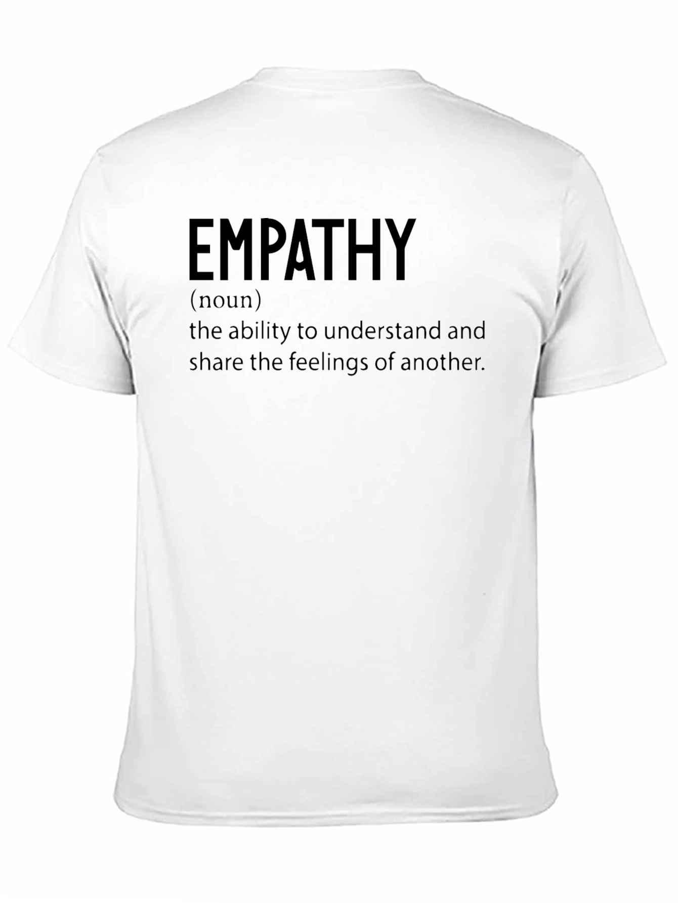 Black Empathy Definition T-Shirt - Soft Cotton Blend view 11