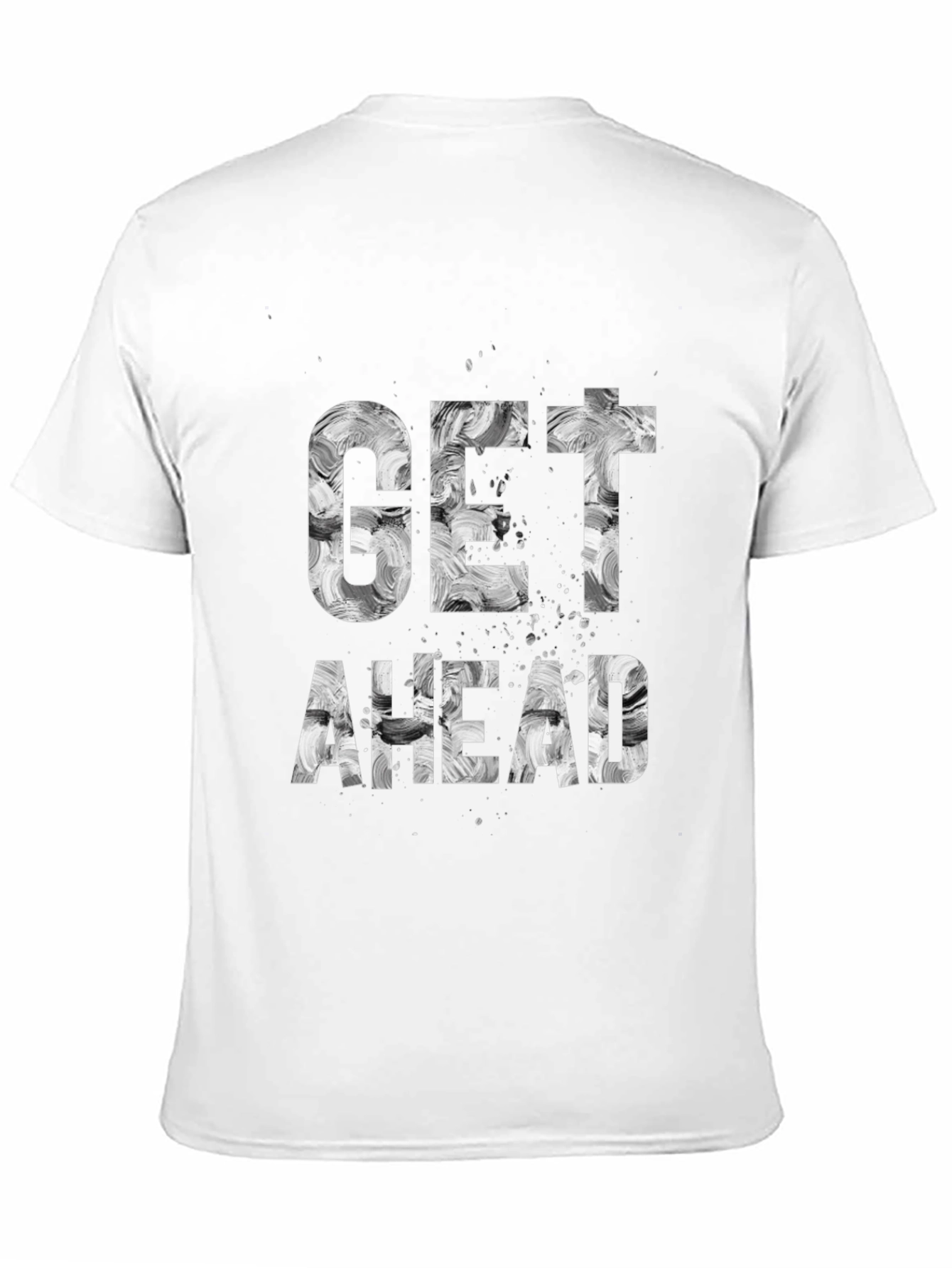 Black Get Ahead Graphic Tee - Stylish Slogan T-Shirt view 11