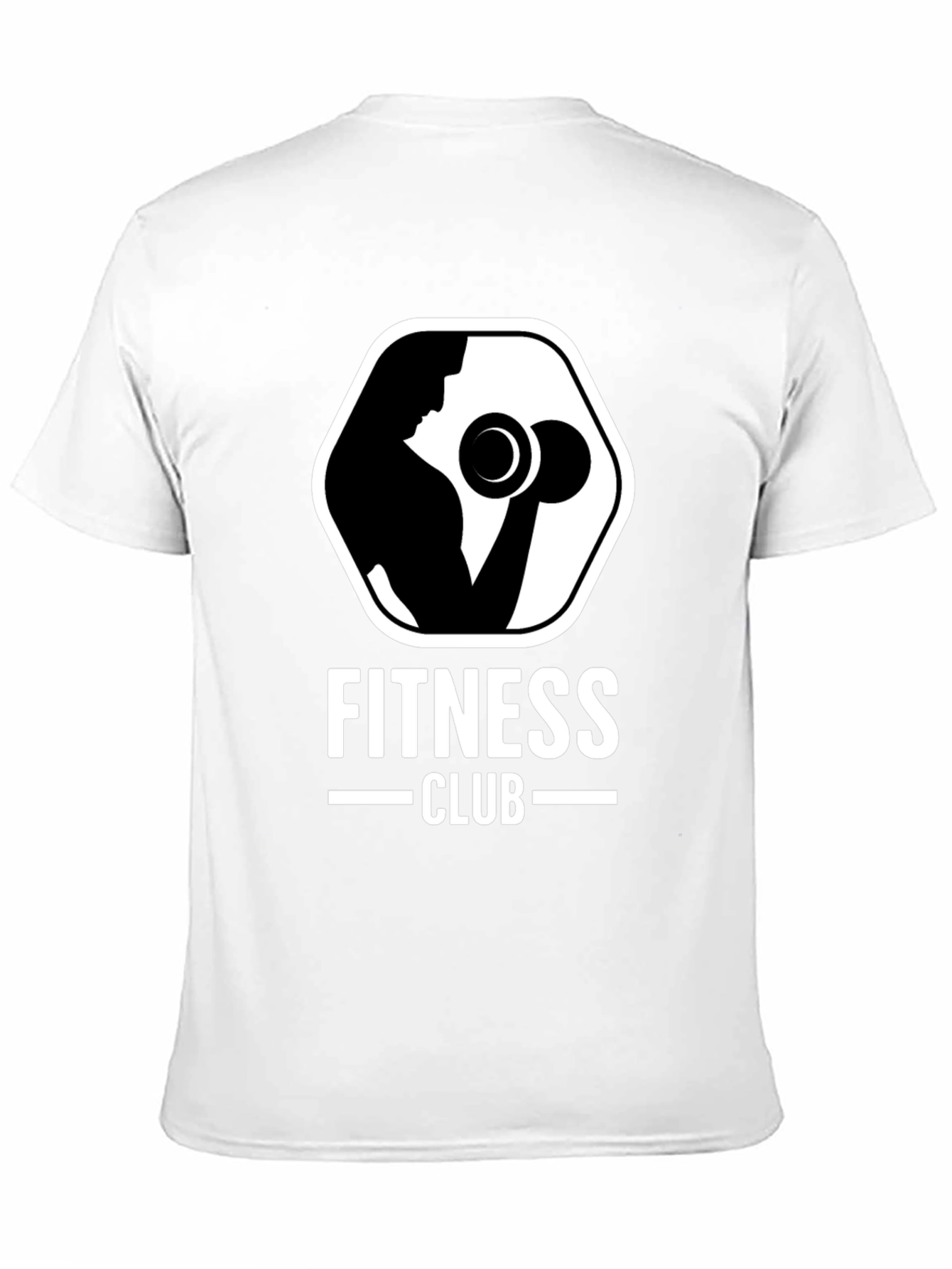 Black Fitness Club Black T-Shirt view 11