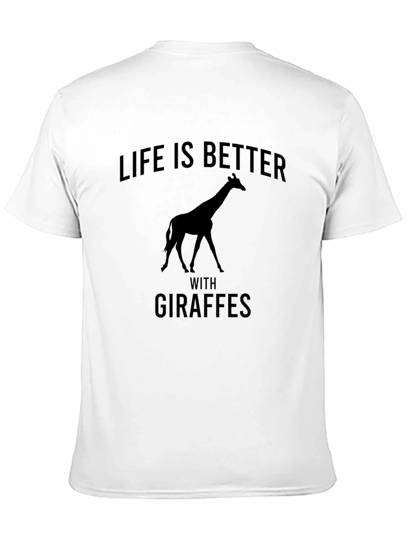 Black Life is Better with Giraffes Graphic Tee view 11
