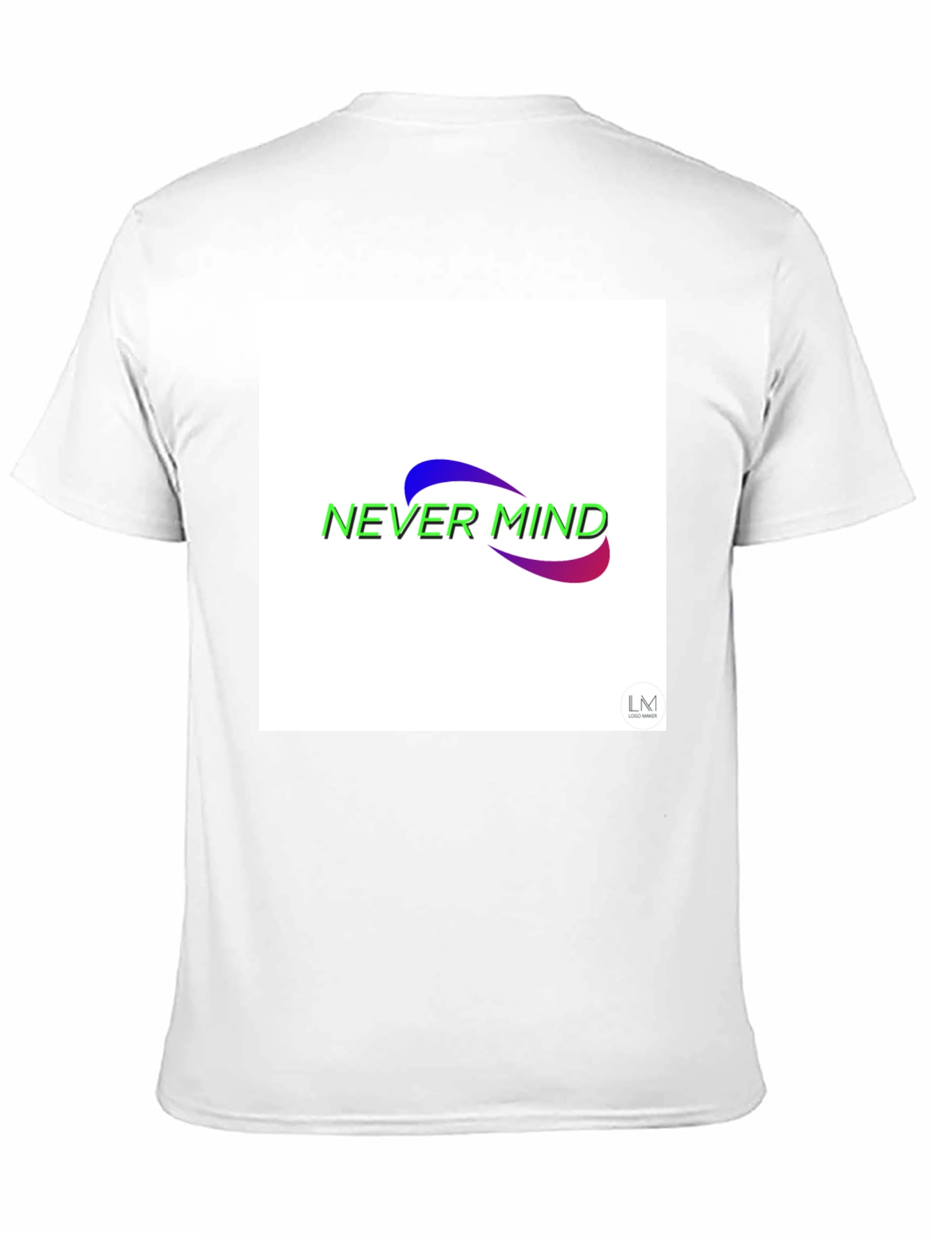 Black Never Mind Graphic Black T-Shirt view 11