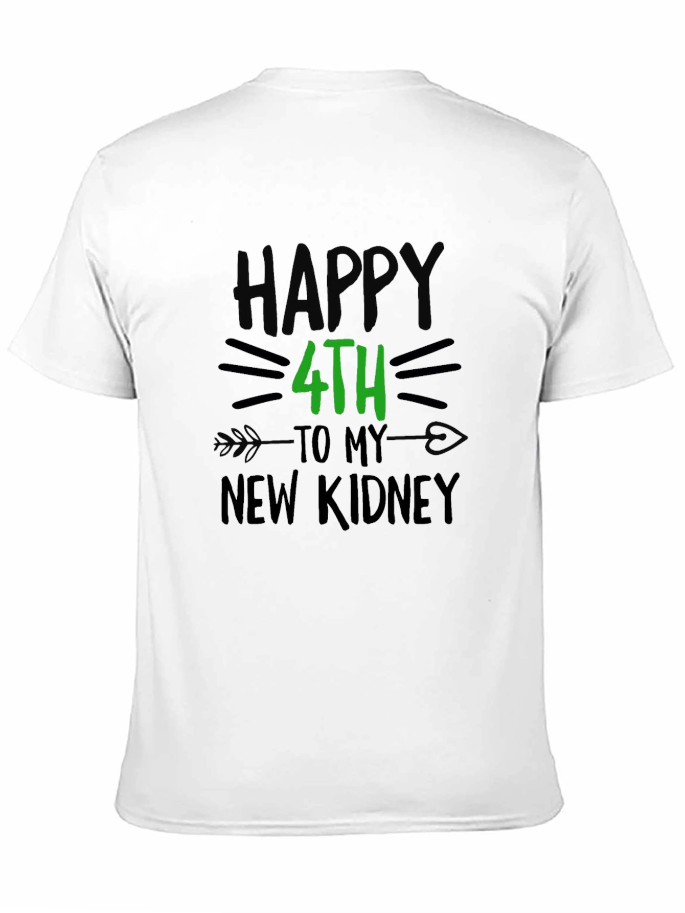 Black Happy 4th to My New Kidney Graphic Tee view 11
