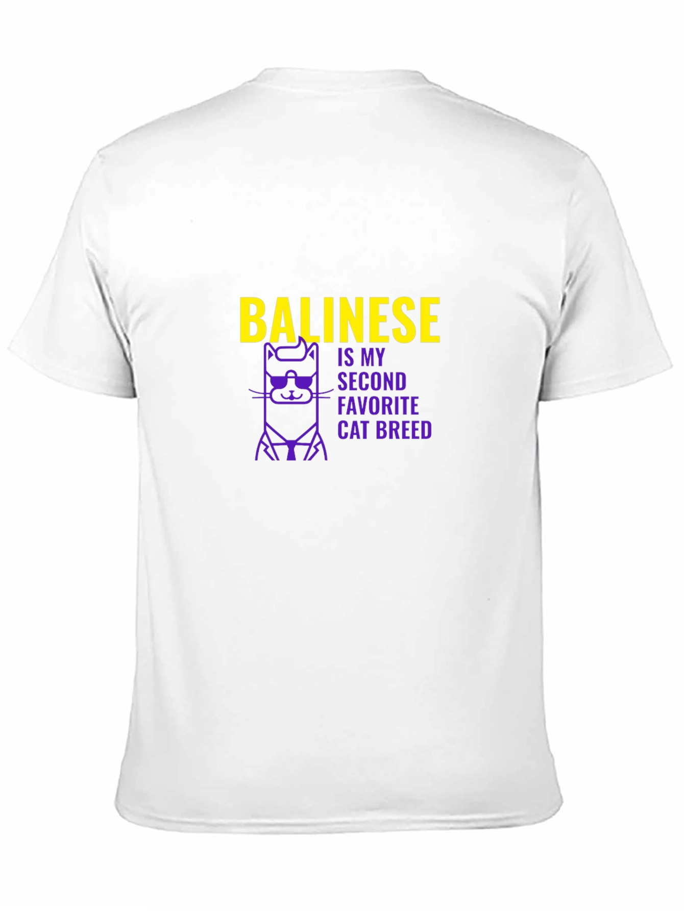 Black Balinese Cat Breed T-Shirt - Cool Cat Tee view 11