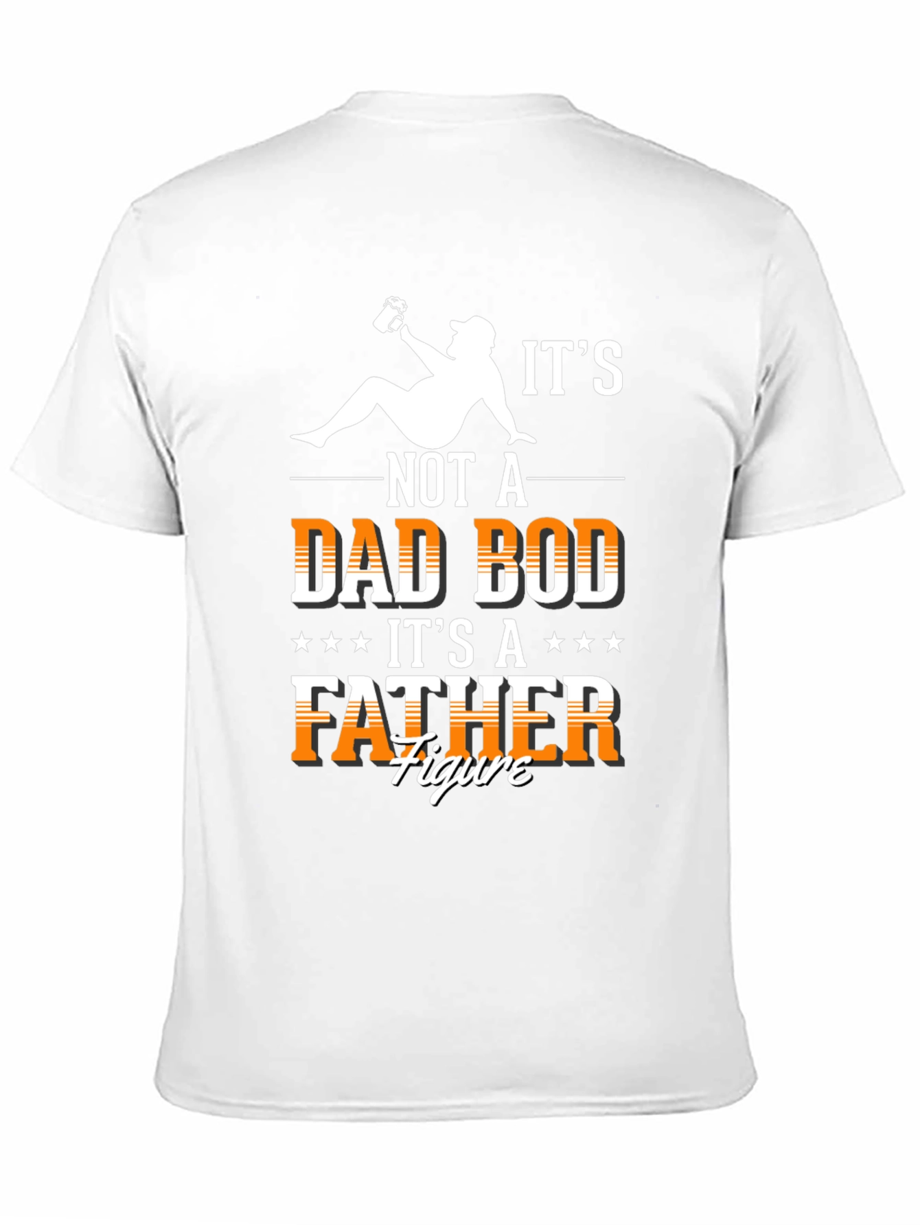 Black Dad Bod Father Figure T-Shirt - Funny Dad Tee view 11