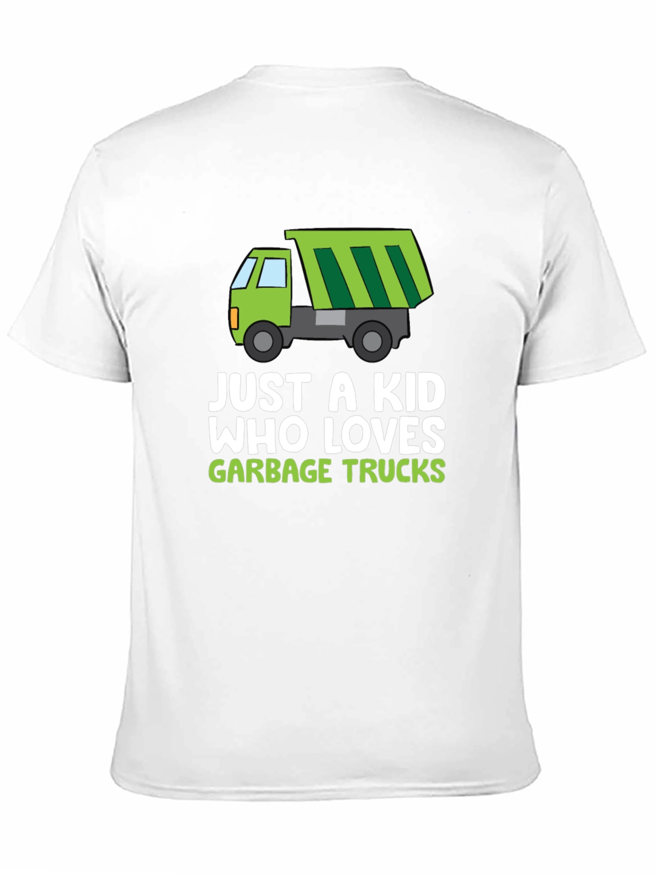 Black Just A Kid Who Loves Garbage Trucks T-Shirt view 11