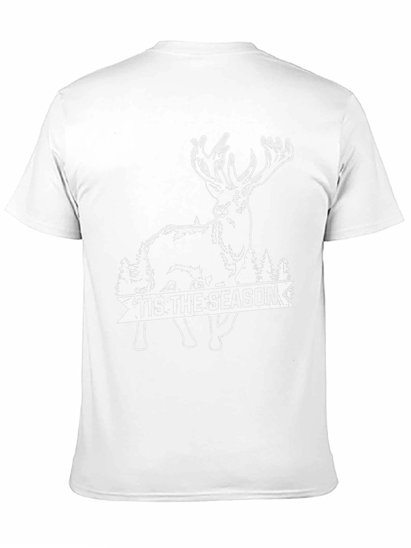Black Holiday Deer Graphic Tee - 'Tis the Season view 11