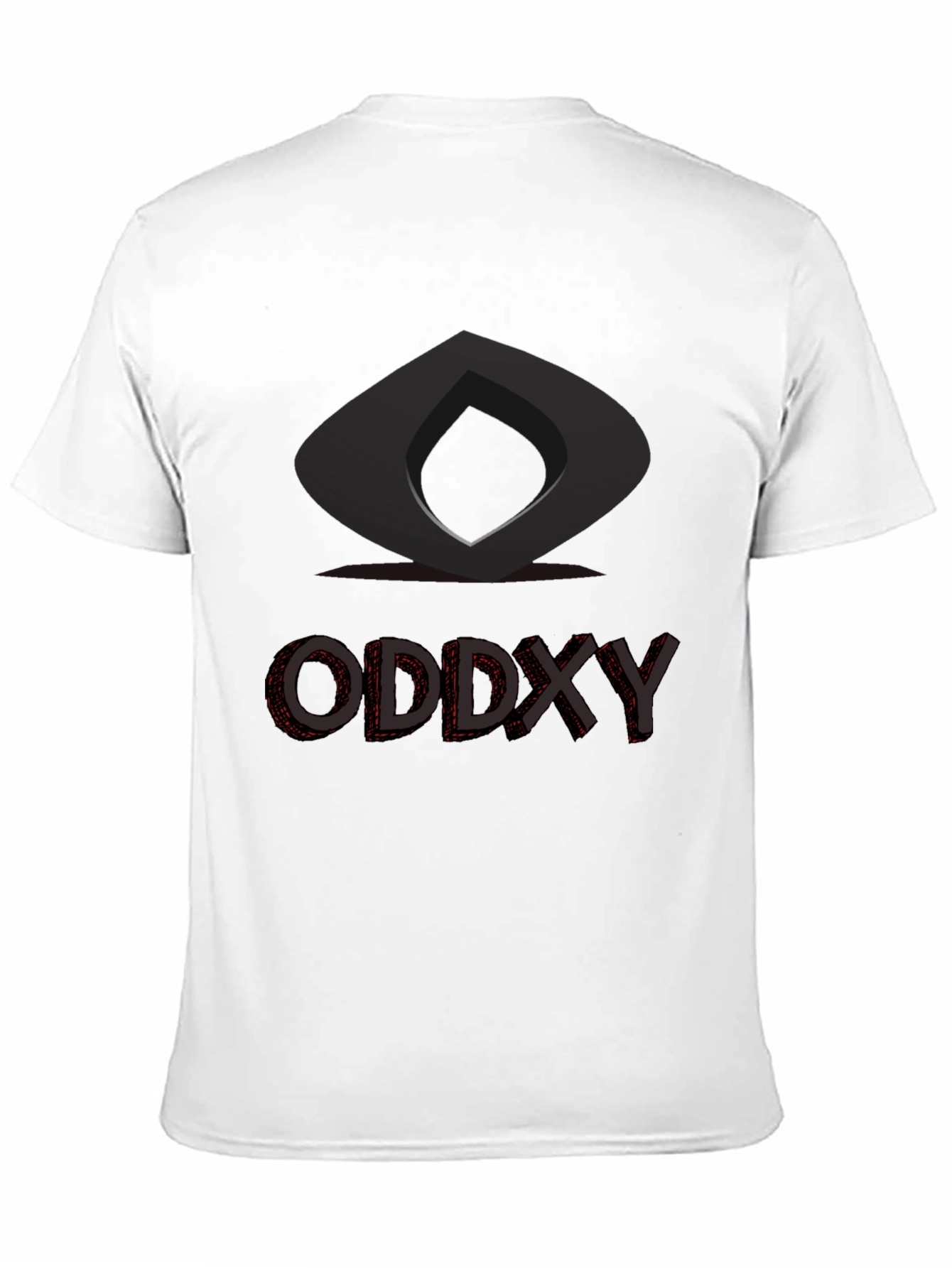 Black Modern Graphic T-Shirt - Oddxy Design Black Tee view 11