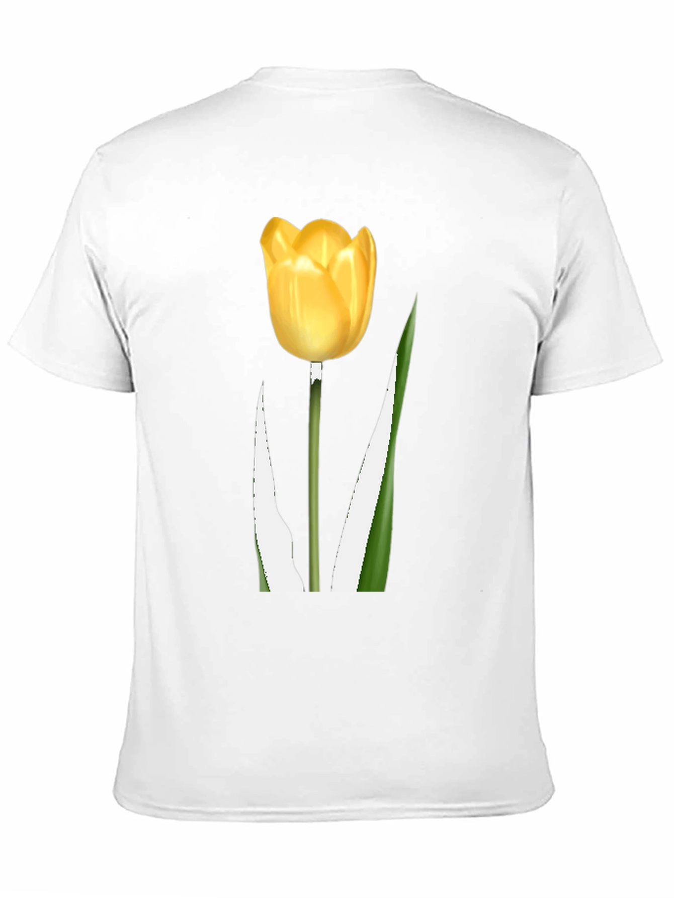 Black Tulip Graphic Tee - Black Cotton Blend view 11