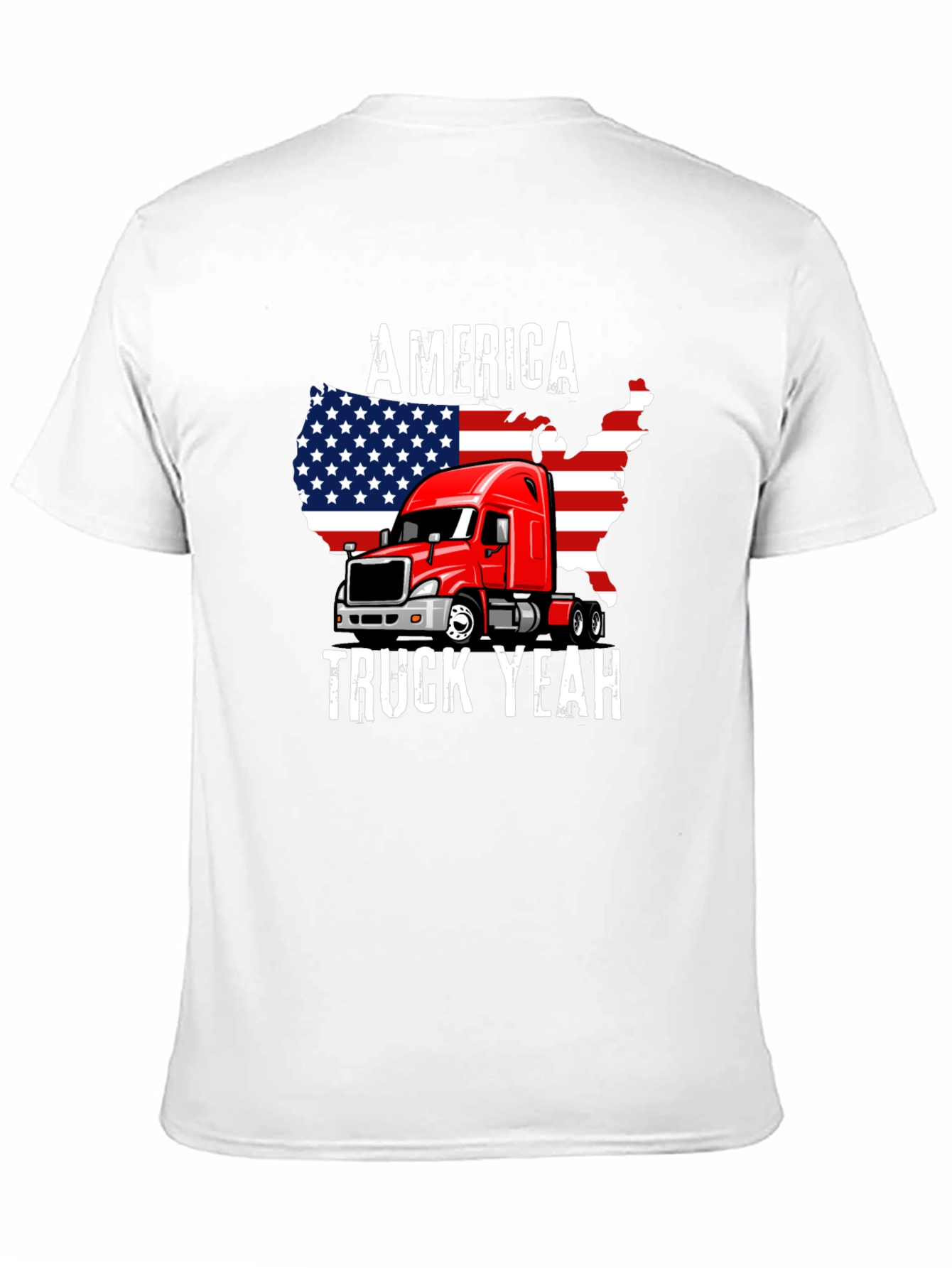 Black America Truck Yeah Graphic Tee view 11