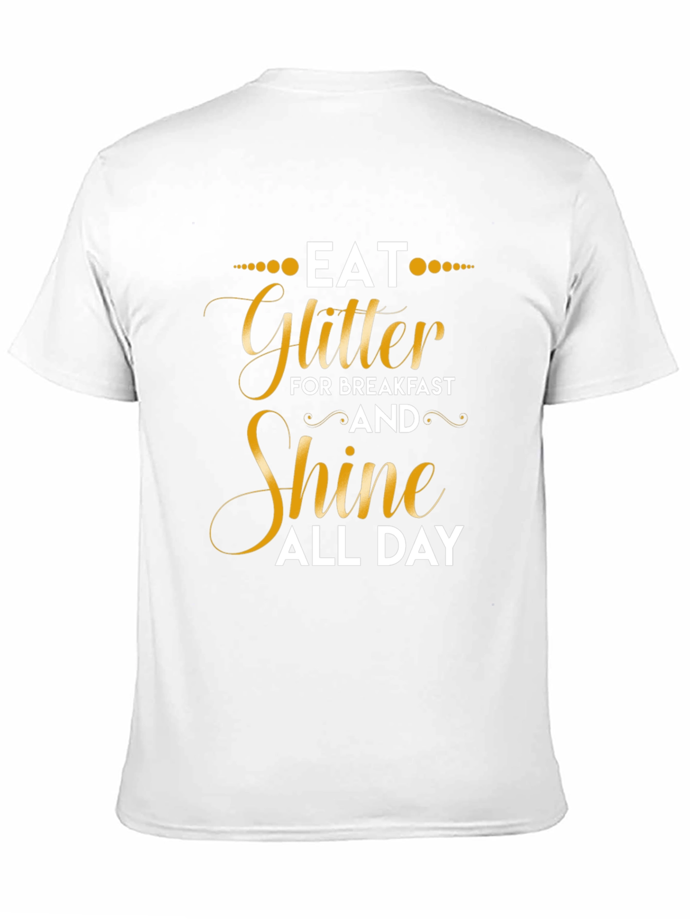Black Eat Glitter Shine All Day Graphic T-Shirt view 11