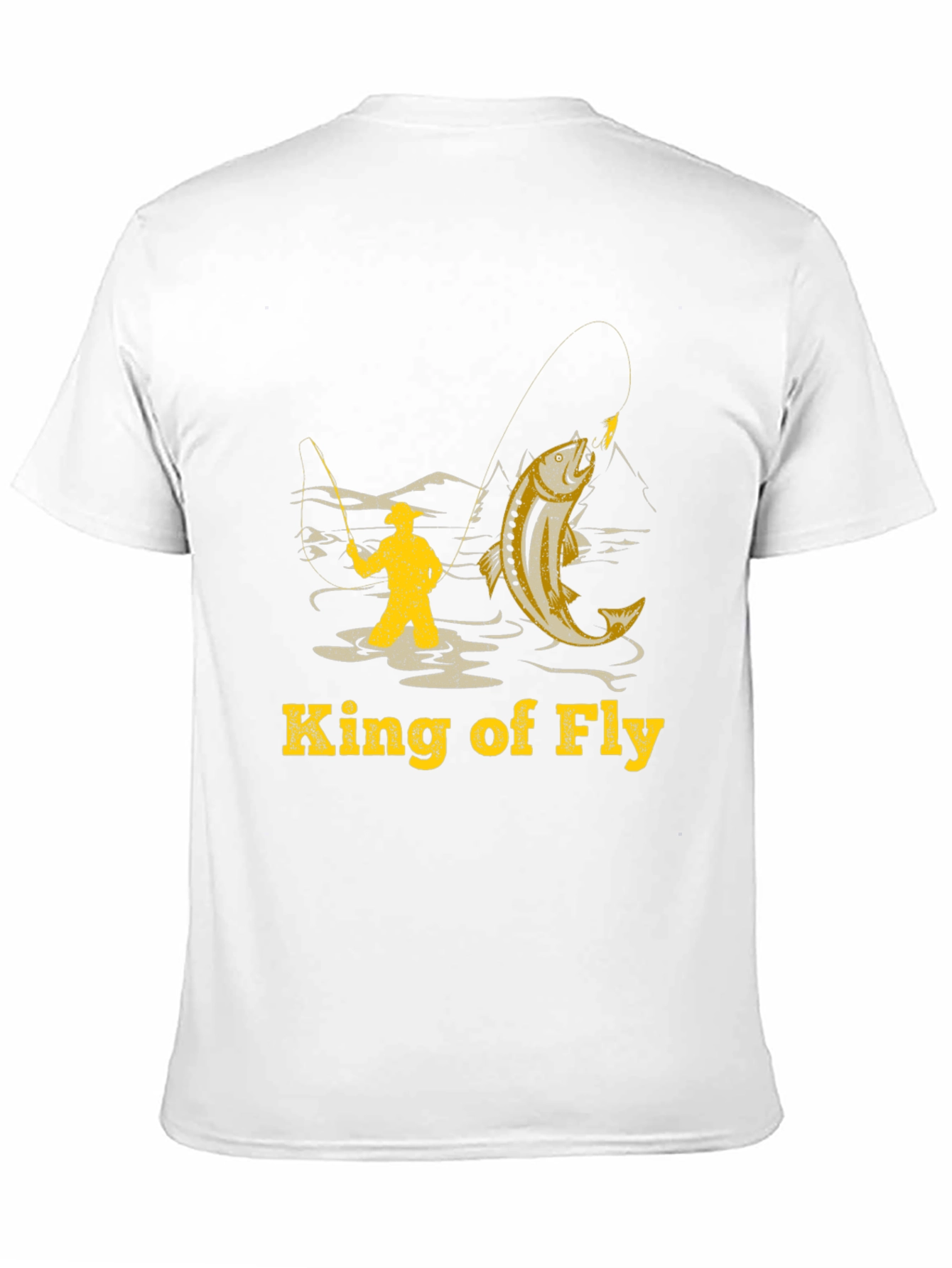 Black King of Fly Fishing T-Shirt - Fisherman Angler Tee view 11