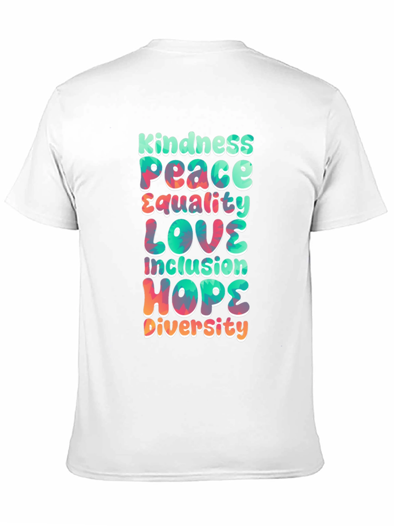 Black Kindness Peace Love Equality T-Shirt view 11