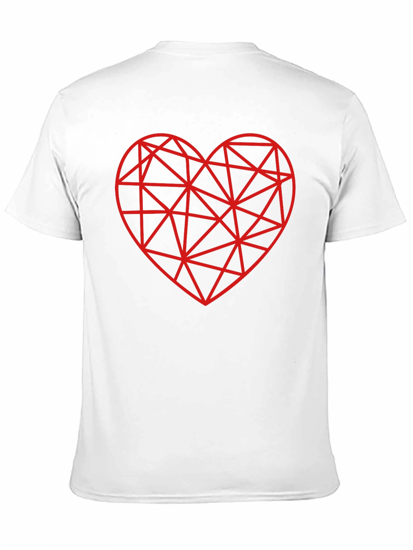 Black Geometric Heart T-Shirt - Modern Love Tee view 11