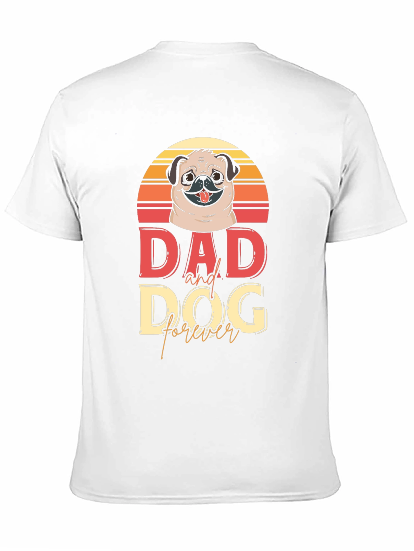 Black Dad and Dog Forever T-Shirt view 11