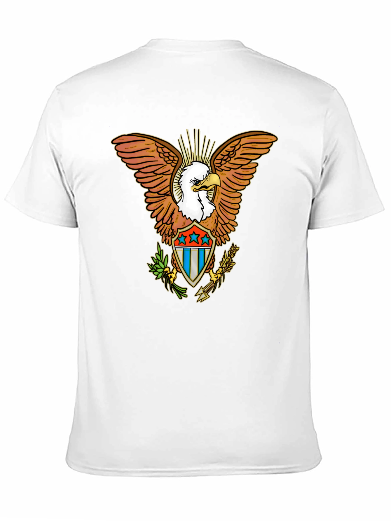 Black American Eagle Graphic Tee - Patriotic Style view 11