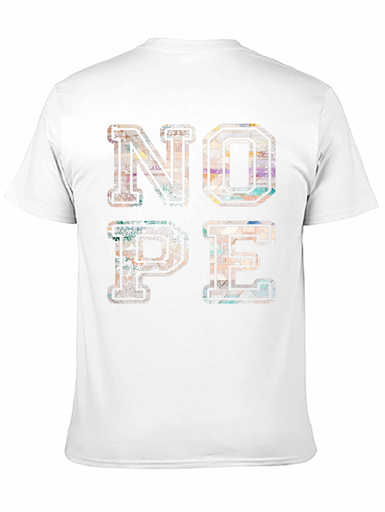Black Trendy "NOPE" Graphic Print T-Shirt - Casual Style view 11