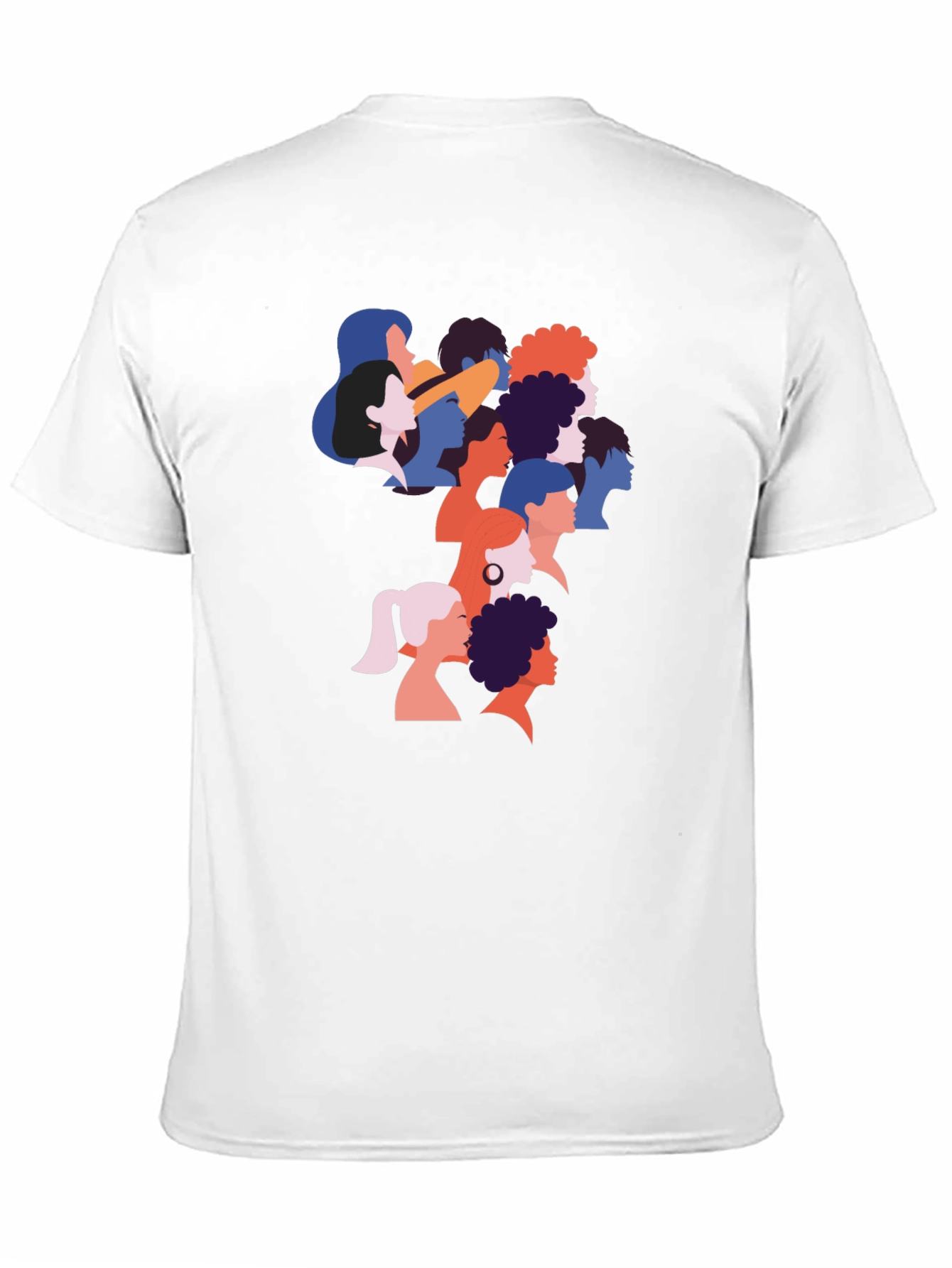 Black Diverse Faces Graphic T-Shirt - Black view 11