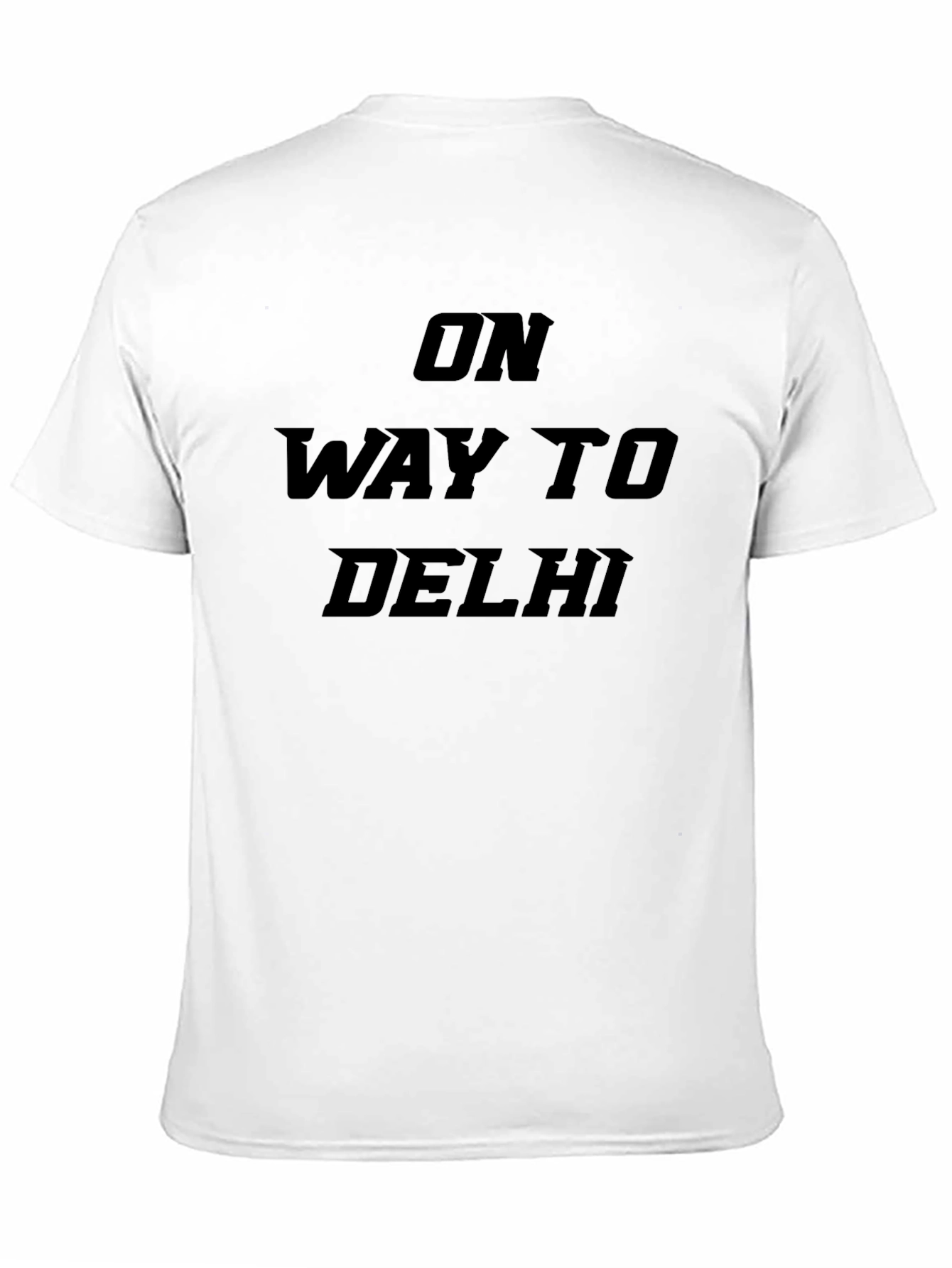 Black On Way to Delhi Black Graphic T-Shirt view 11
