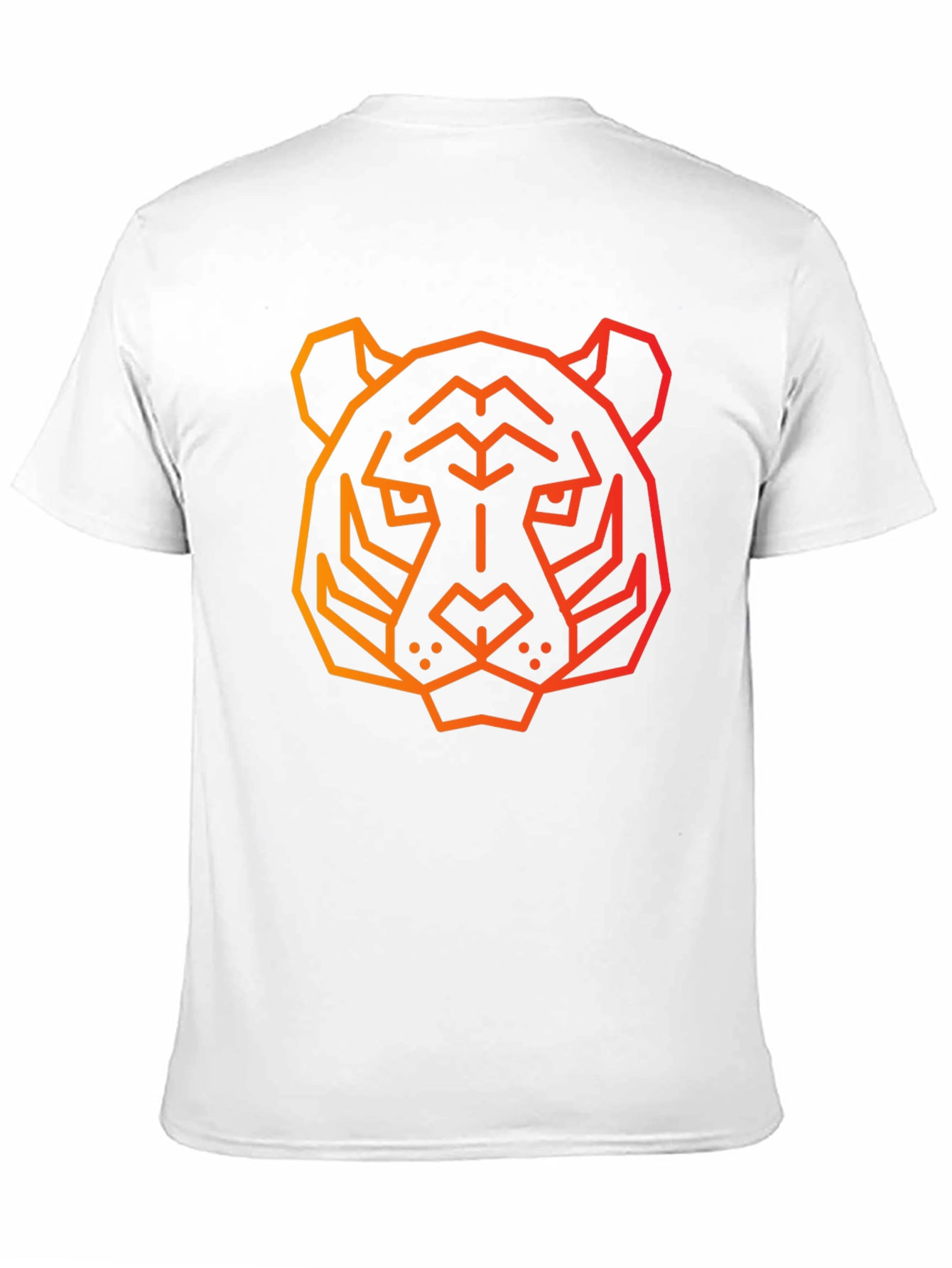 Black Geometric Tiger Graphic Tee - Black view 11