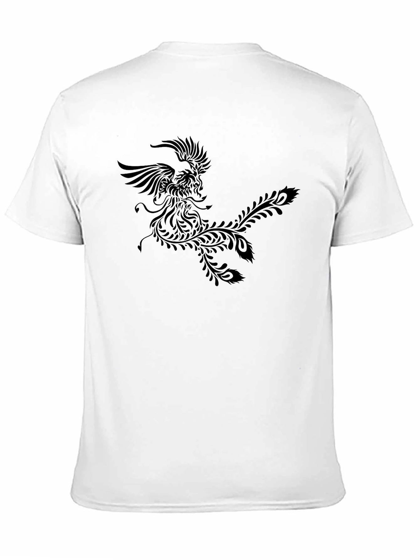 Black Phoenix Graphic Black T-Shirt view 11