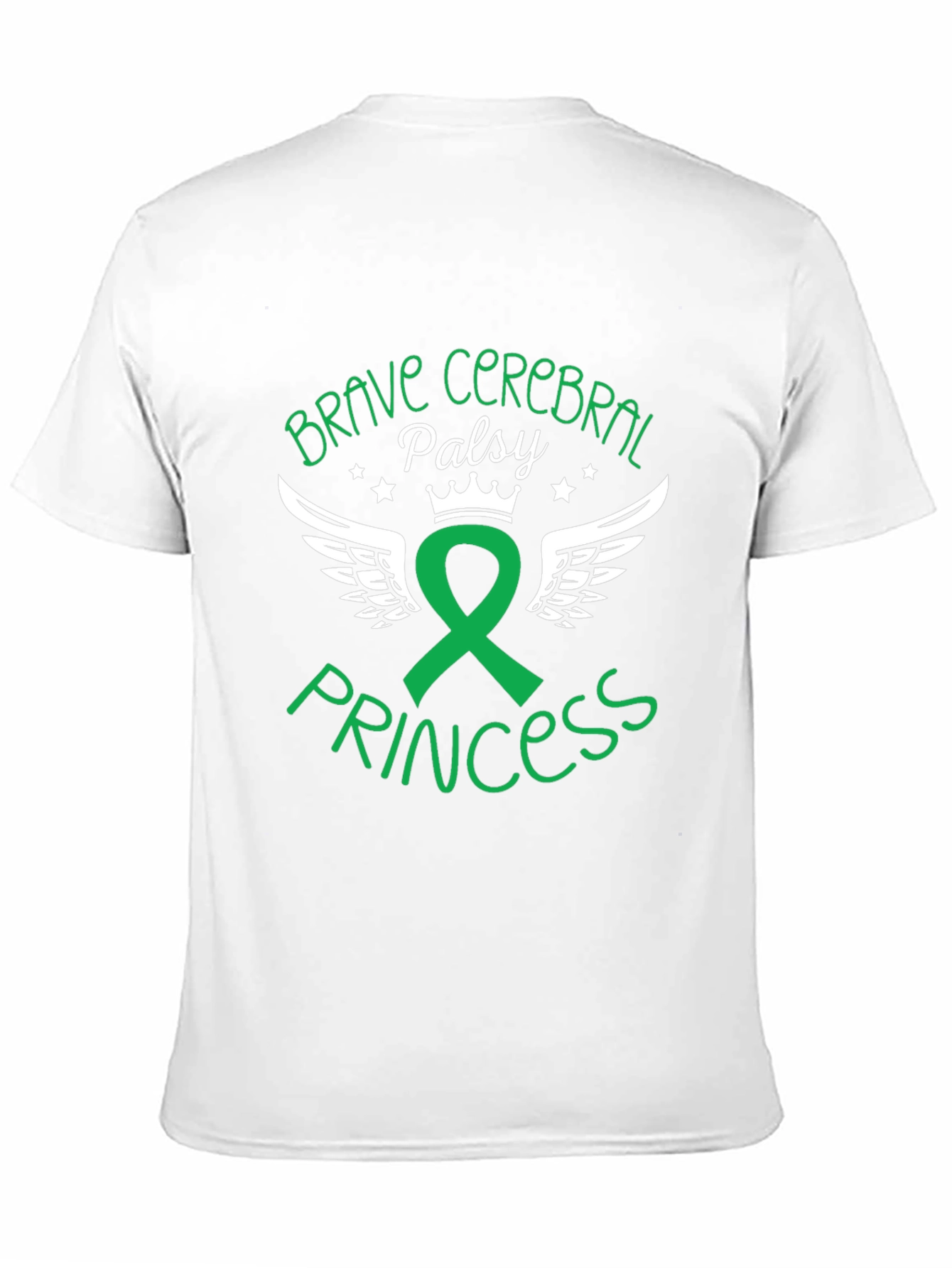 Black Brave Cerebral Palsy Princess Graphic Tee view 11