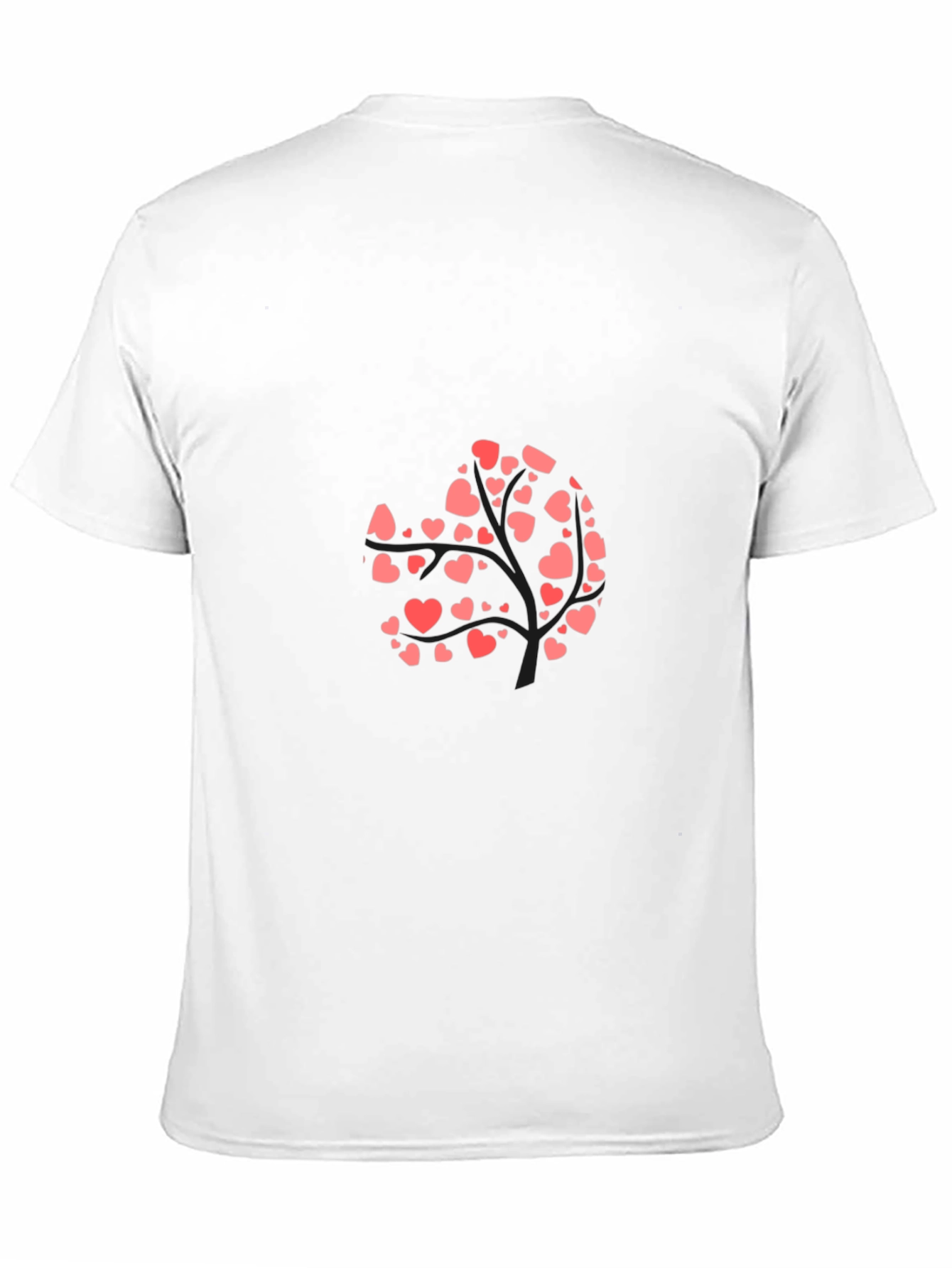 Black Heart Tree Graphic Black T-Shirt view 11