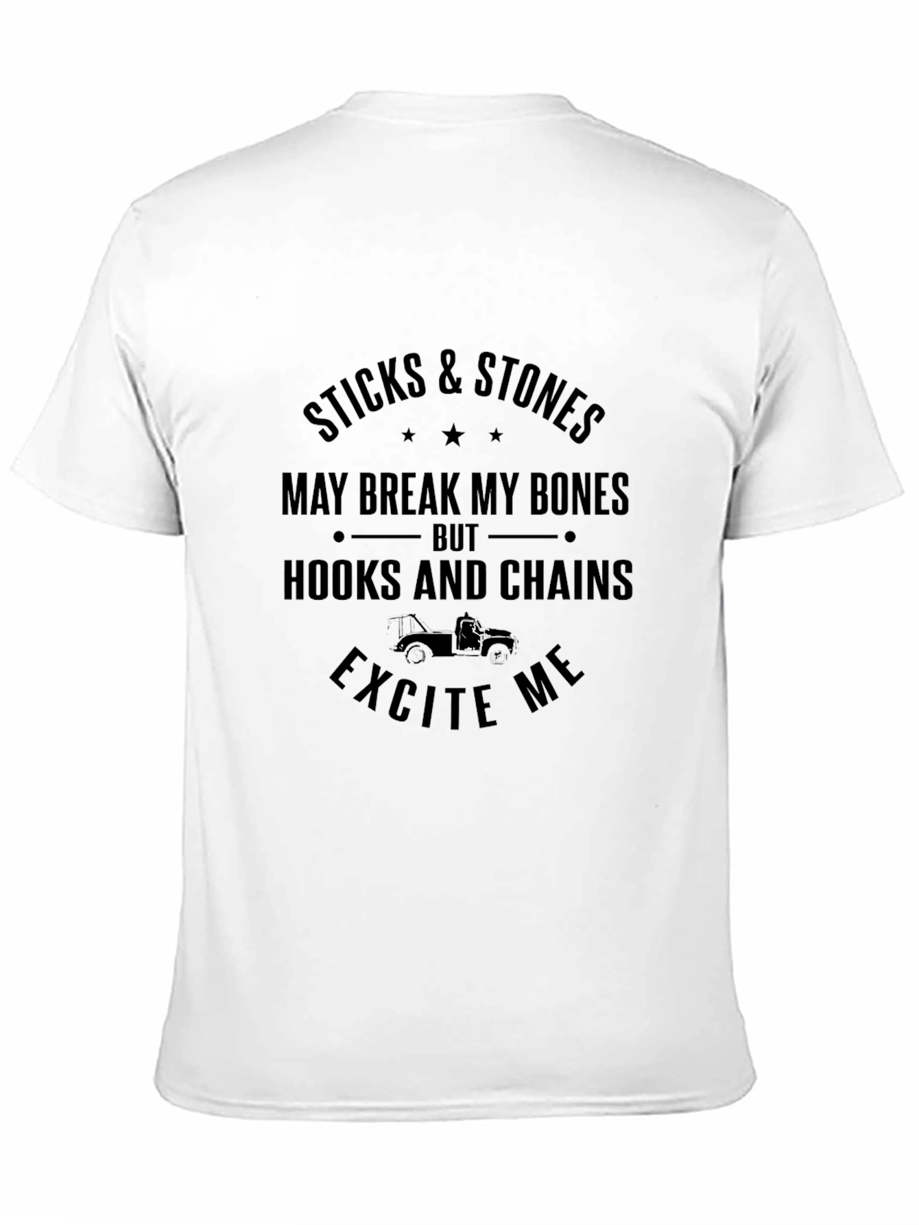 Black Sticks & Stones Humor Tee view 11